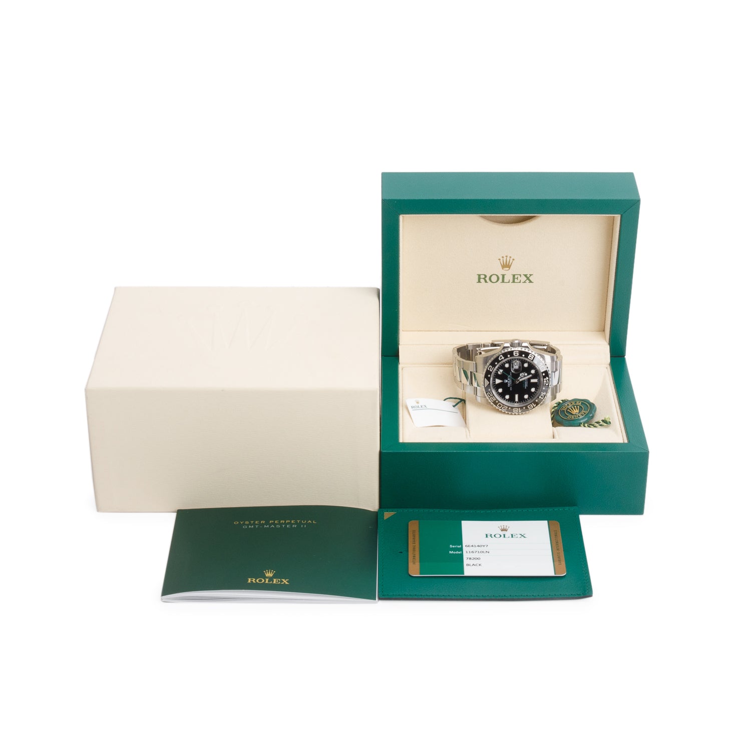 Rolex Stainless Steel GMT-Master II 40 MM Watch 116710LN w/ Box & Papers