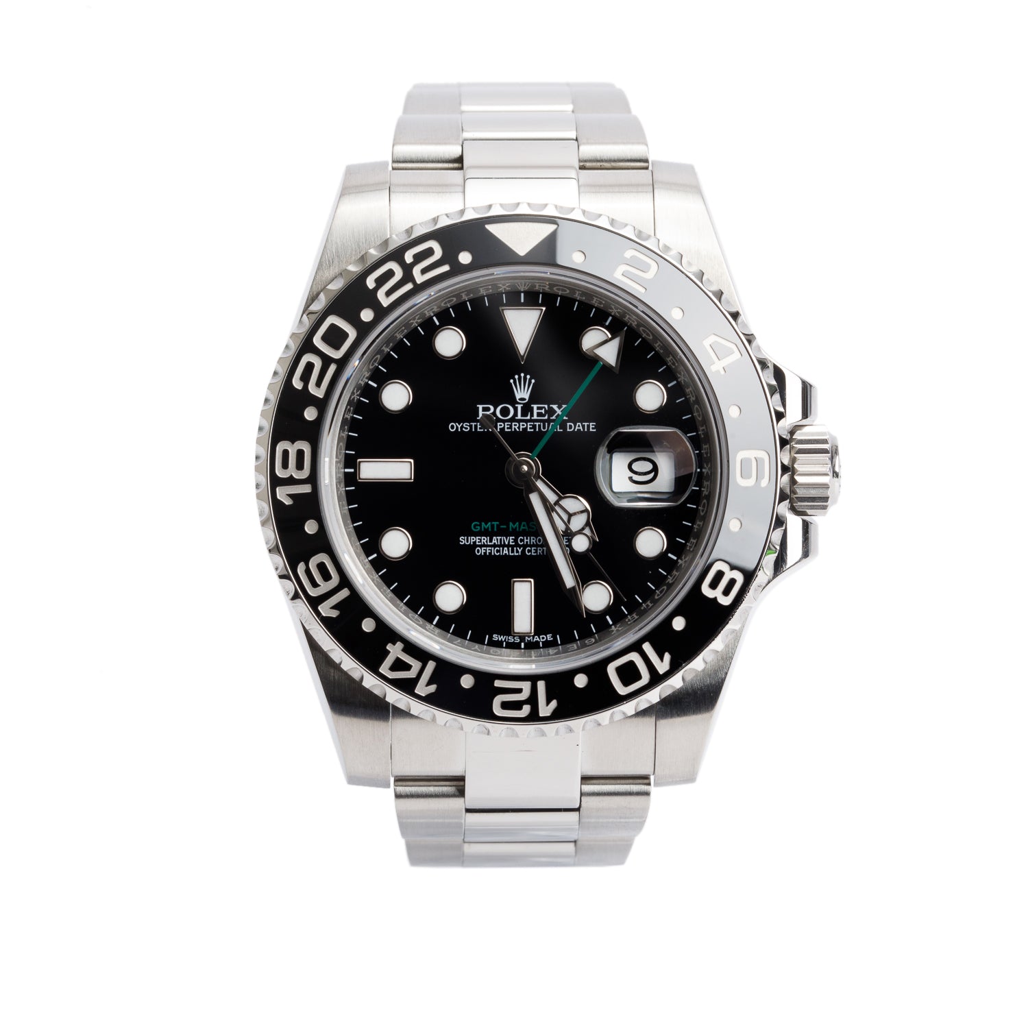 Rolex Stainless Steel GMT-Master II 40 MM Watch 116710LN w/ Box & Papers