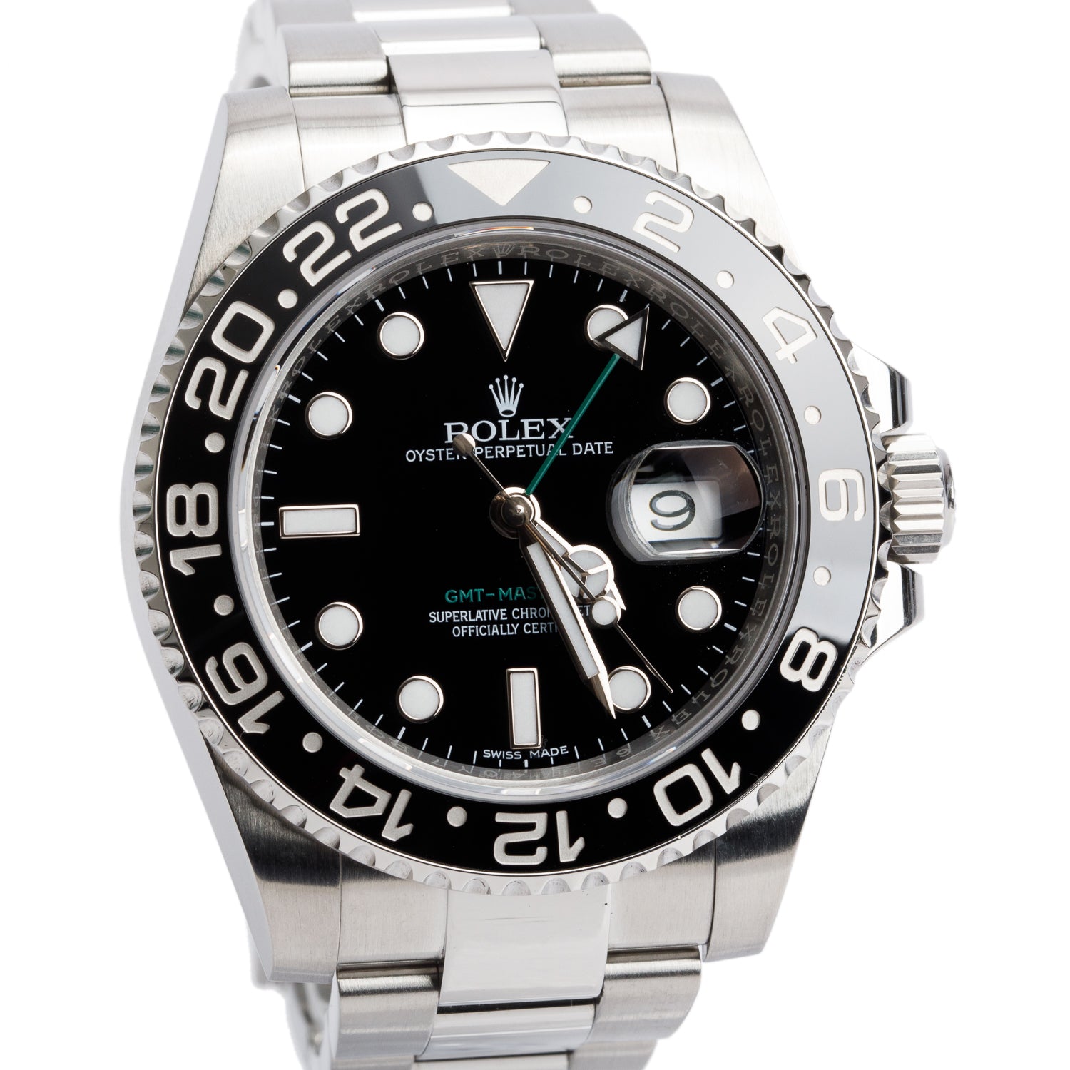 Rolex Stainless Steel GMT-Master II 40 MM Watch 116710LN w/ Box & Papers