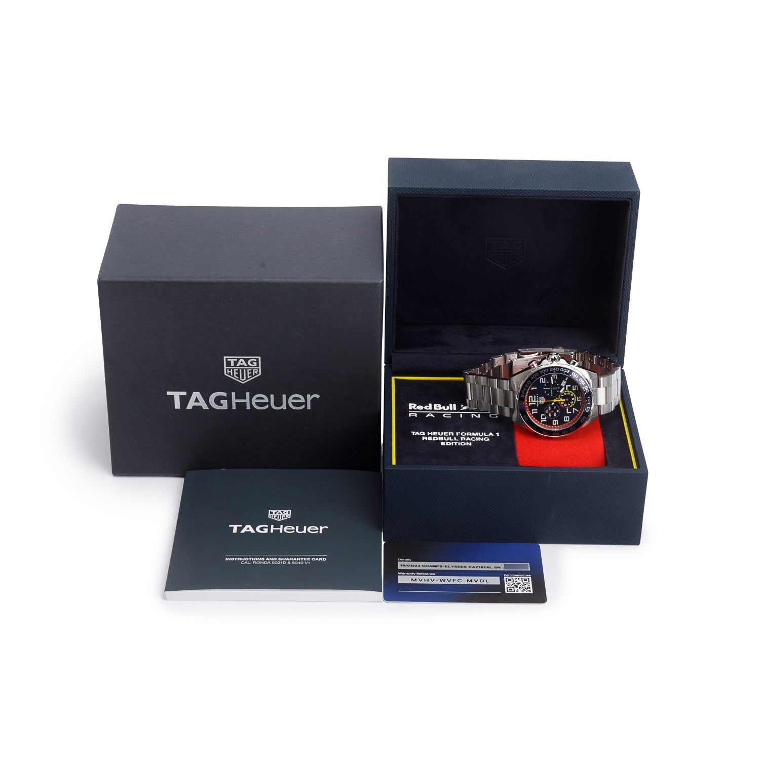 Tag Heuer 2023 Special Edition Formula 1 x Red Bull Racing Chronograph 43 MM Quartz Watch Black Dial CAZ101AL w/ Box & Papers