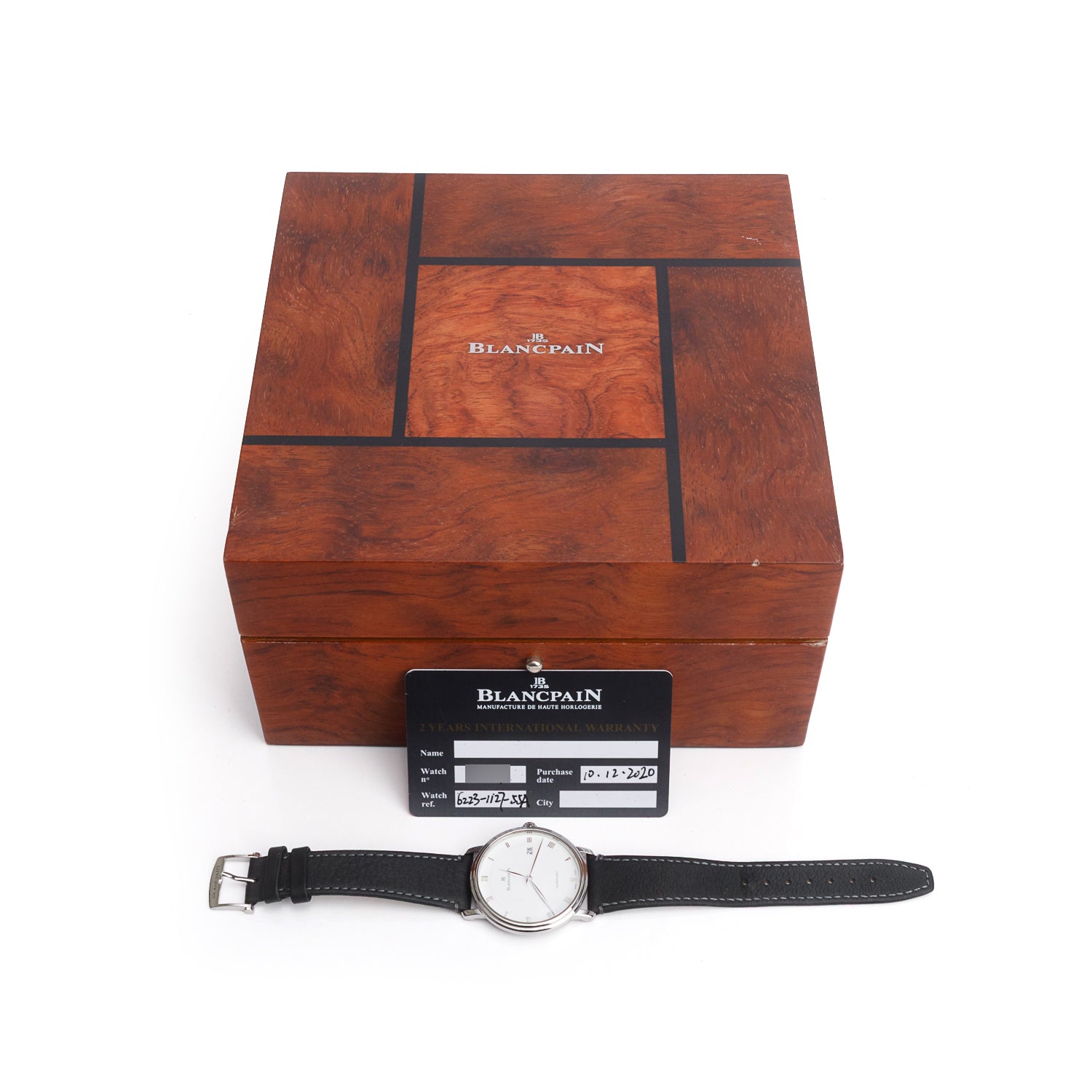 Blancpain 2020 Stainless Steel Villeret Ultra-Slim 38 MM Automatic Watch White Dial w/ Box & Papers