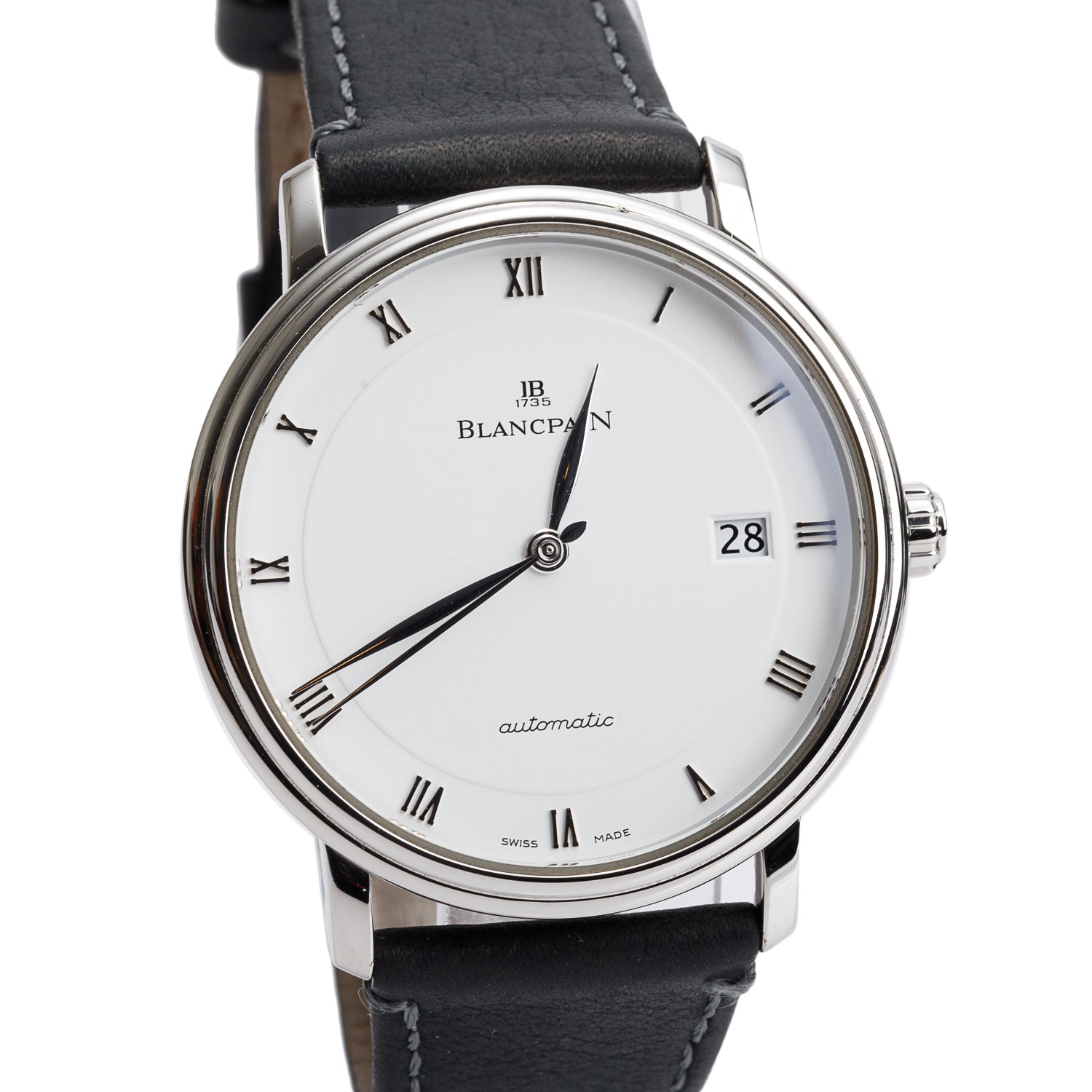 Blancpain 2020 Stainless Steel Villeret Ultra-Slim 38 MM Automatic Watch White Dial w/ Box & Papers