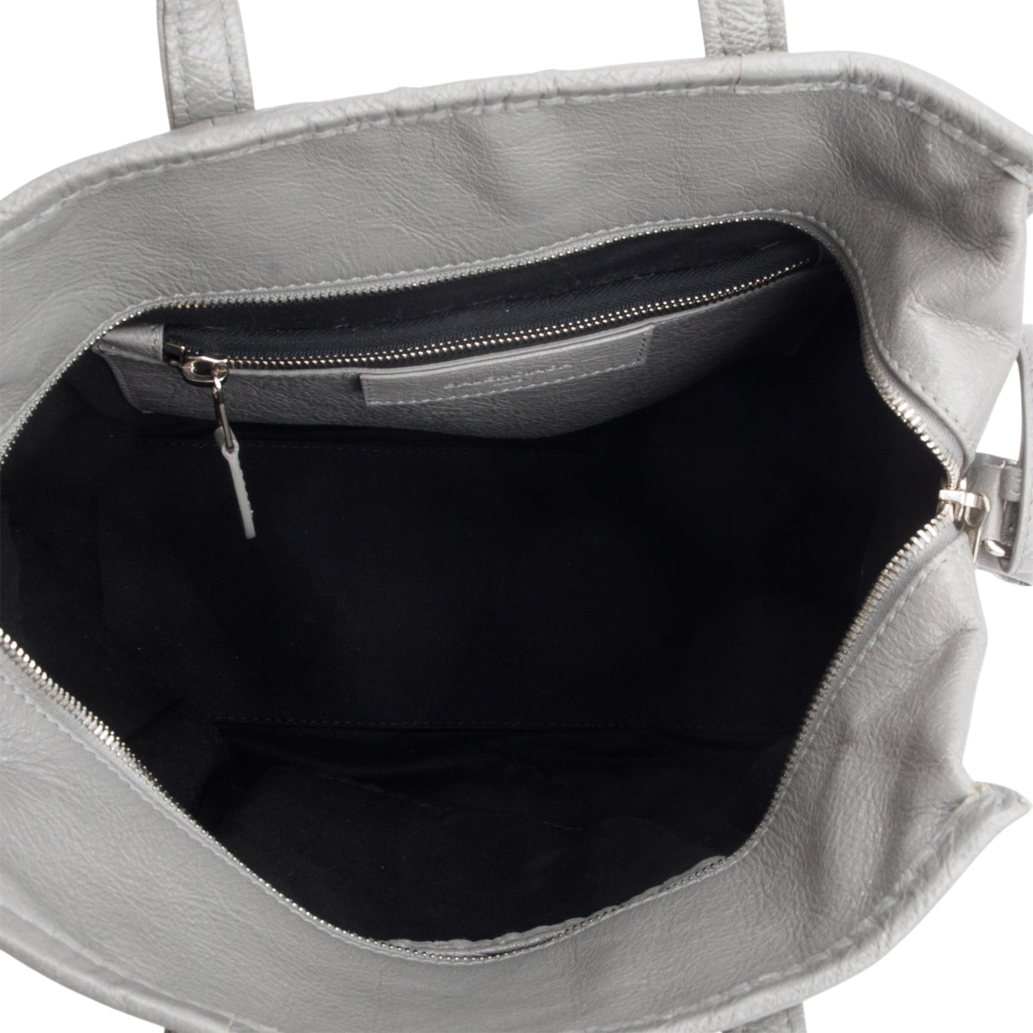 Balenciaga Grey Veau Arena S Bazar Shopper Tote w/ Strap