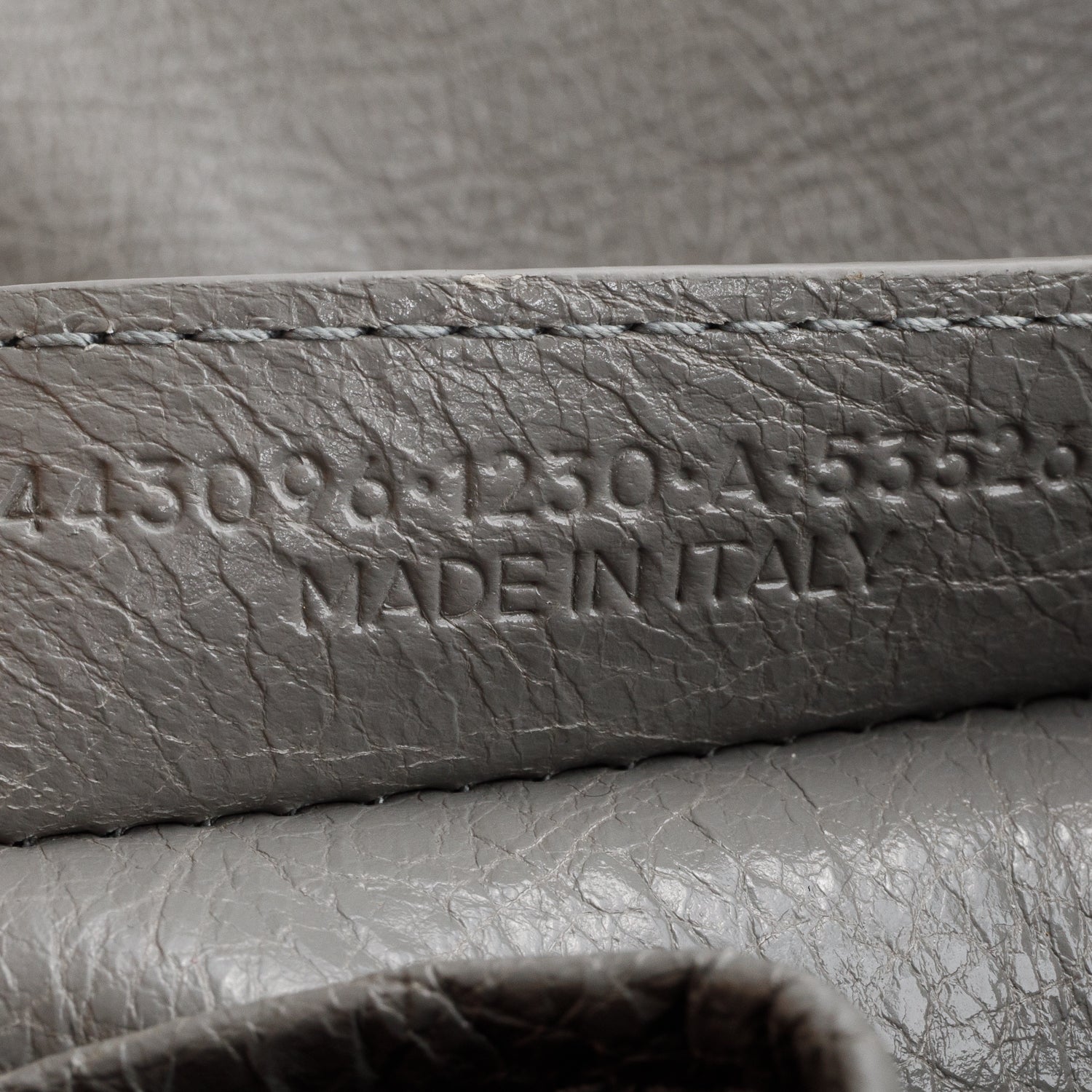 Balenciaga Grey Veau Arena S Bazar Shopper Tote w/ Strap
