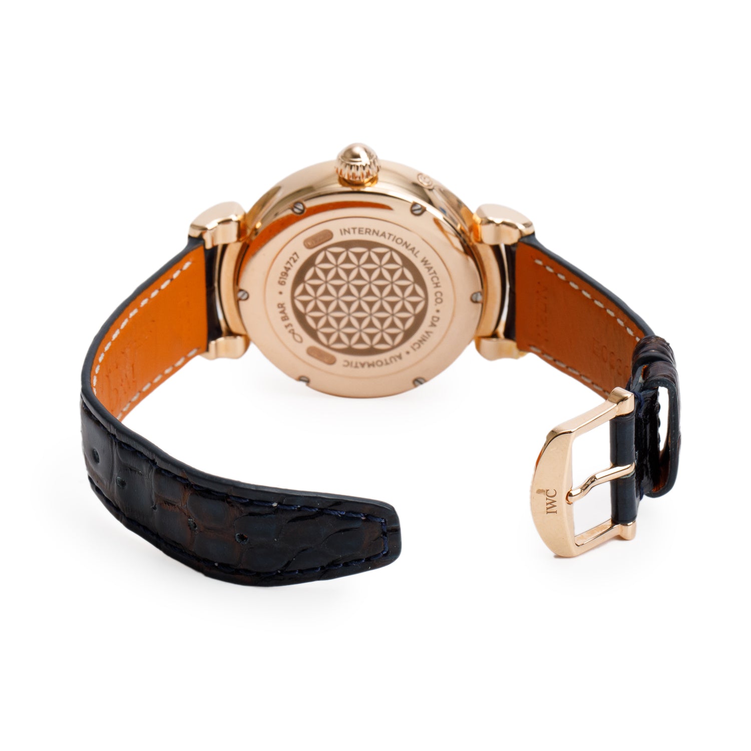 IWC 18k Rose Gold Da Vinci Moonphase 36 MM Automatic Watch IW459308 w/ Box & Papers