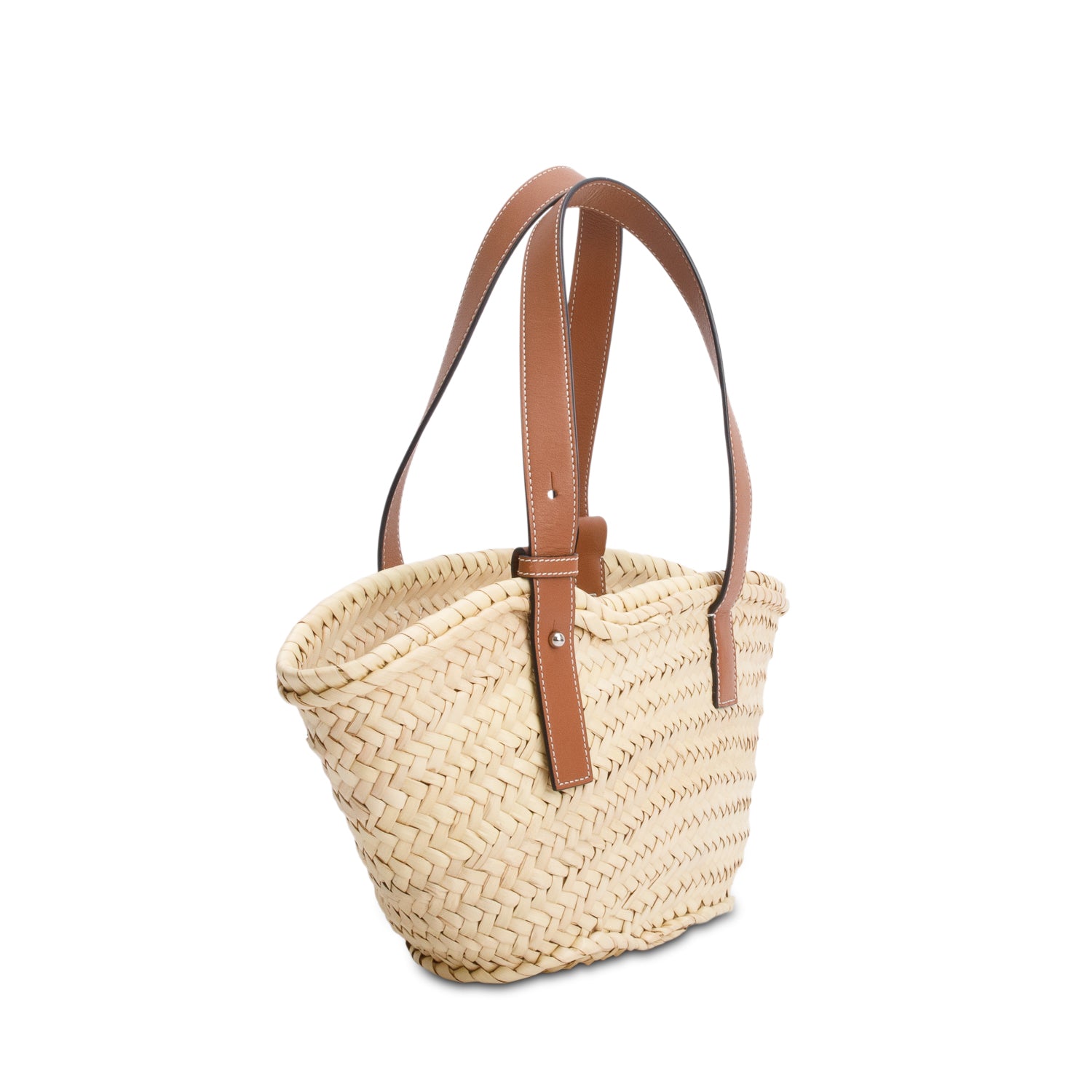 Loewe Natural Raffia Small Basket Tote Bag