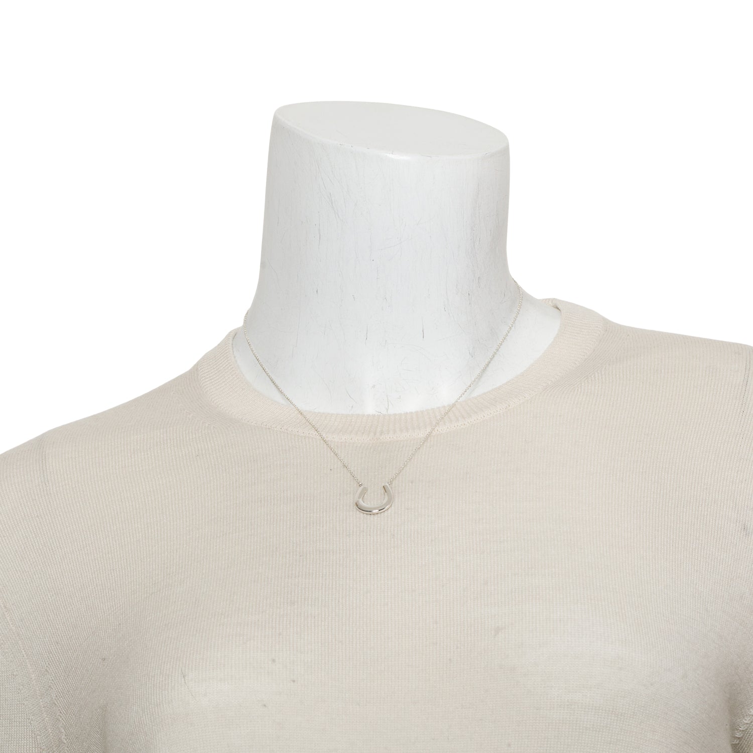 Tiffany & Co. Sterling Silver Horseshoe Pendant Necklace