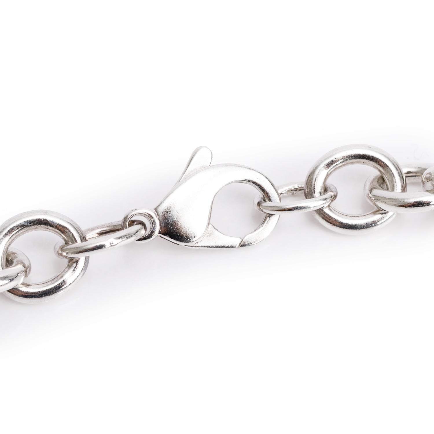Tiffany & Co. Sterling Silver Heart Tag Chain Link Necklace