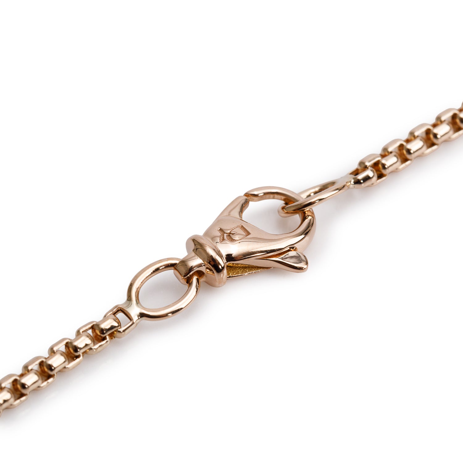 David Yurman 18k Rose Gold 1.7 MM Box Chain Necklace, 24" w/ Box