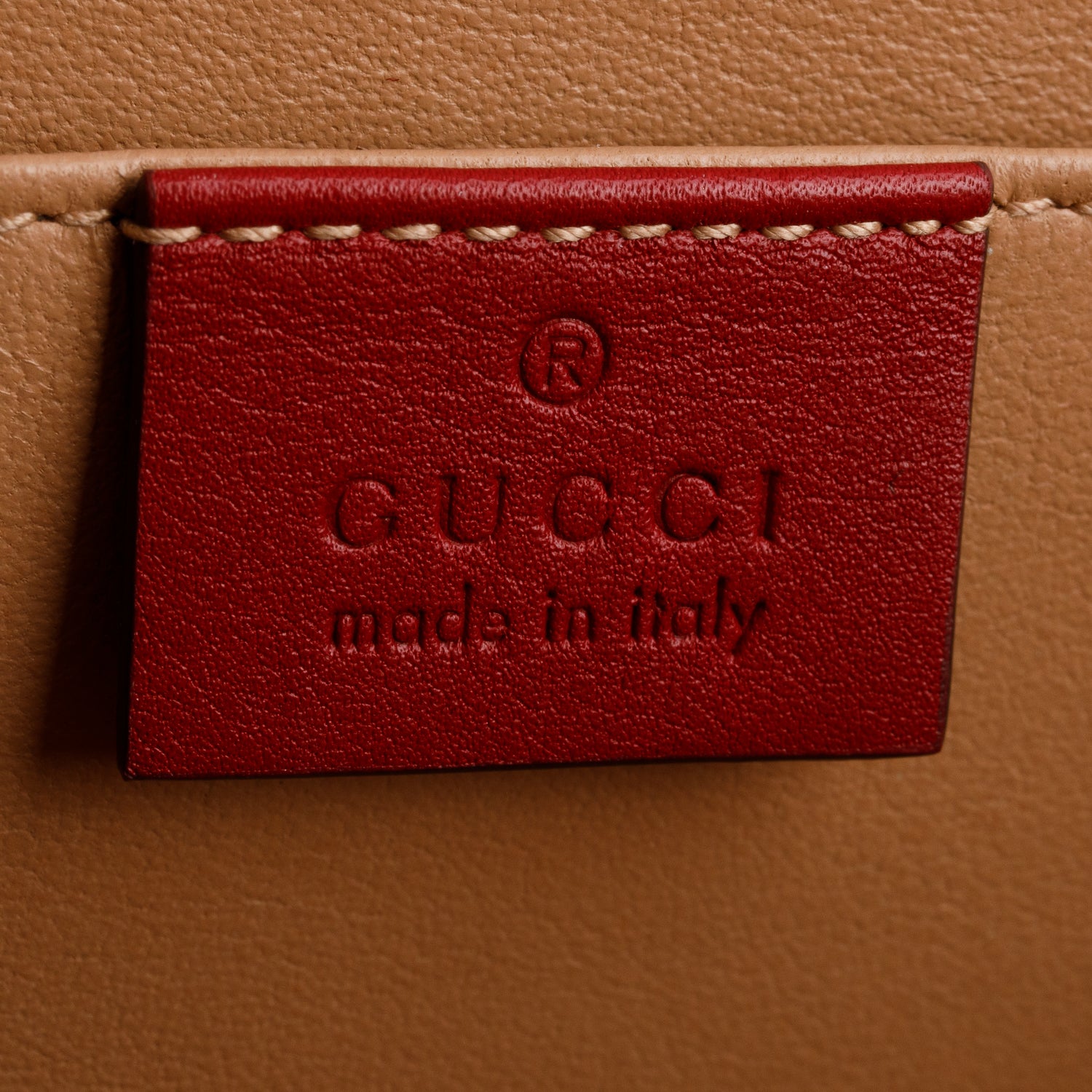 Gucci Red Mousse Top Patent Small Sylvie 1969 Small Top Handle Bag w/ Chain