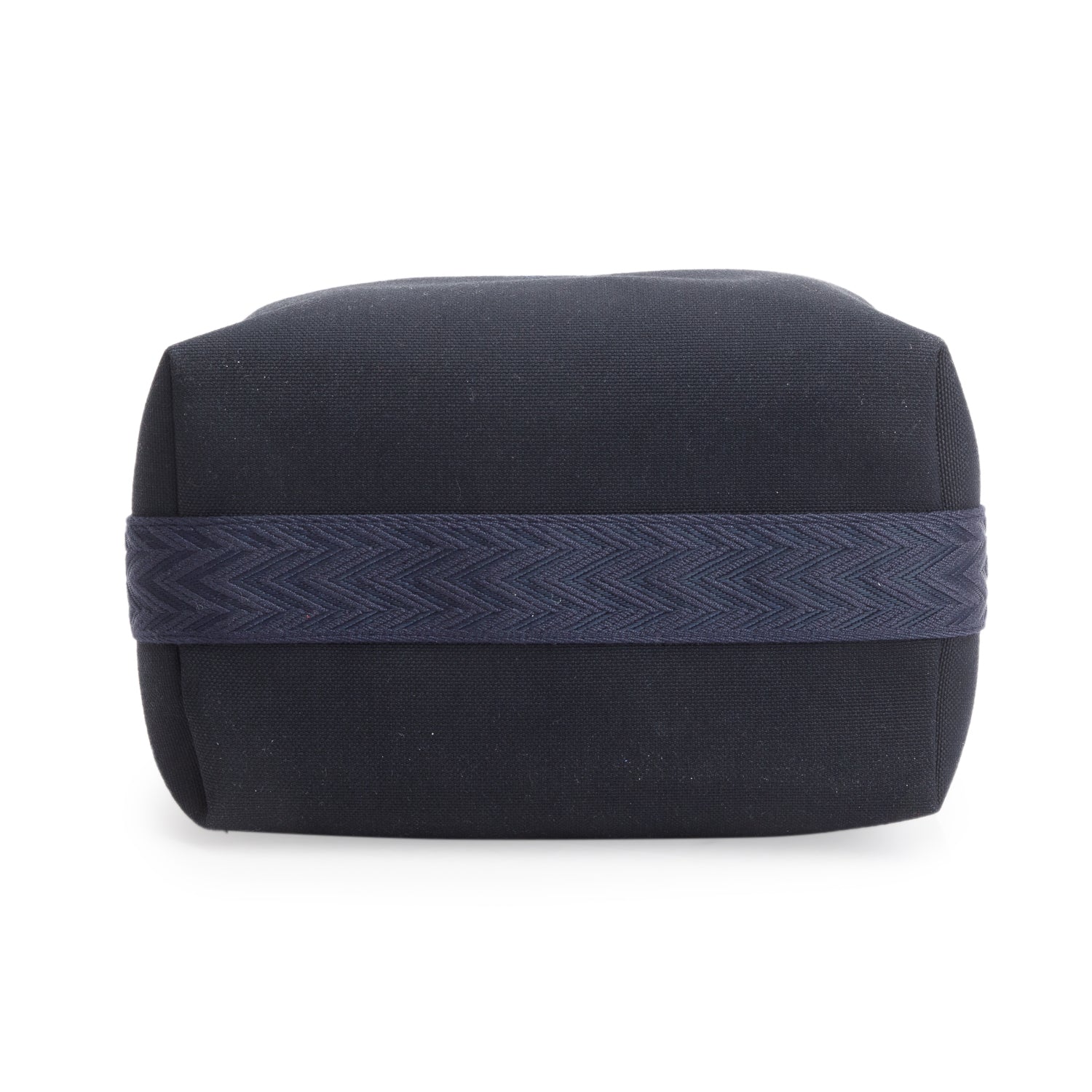 Hermes Bleu Nuit Canvas Large Bride-A-Brac Pouch