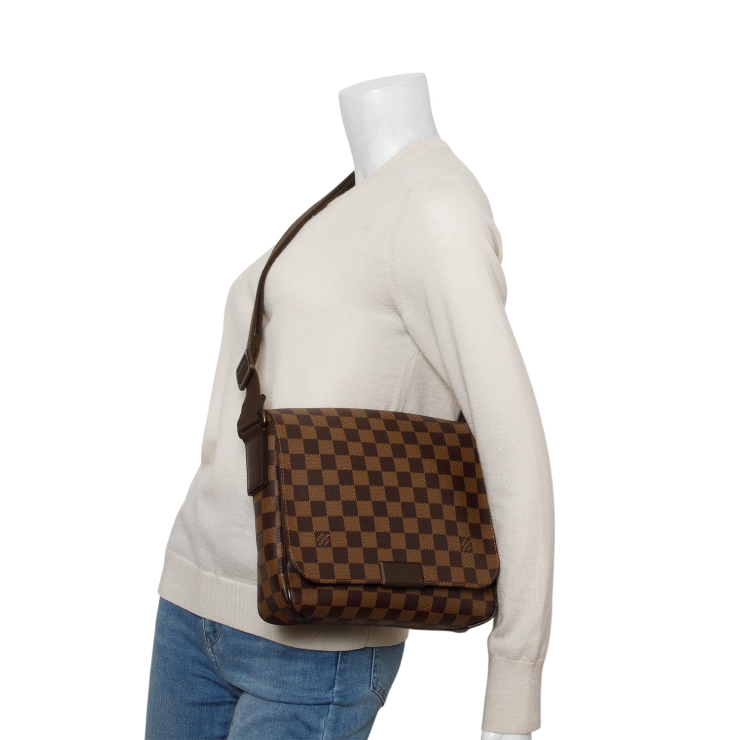Louis Vuitton Damier Ebene District PM Messenger Bag