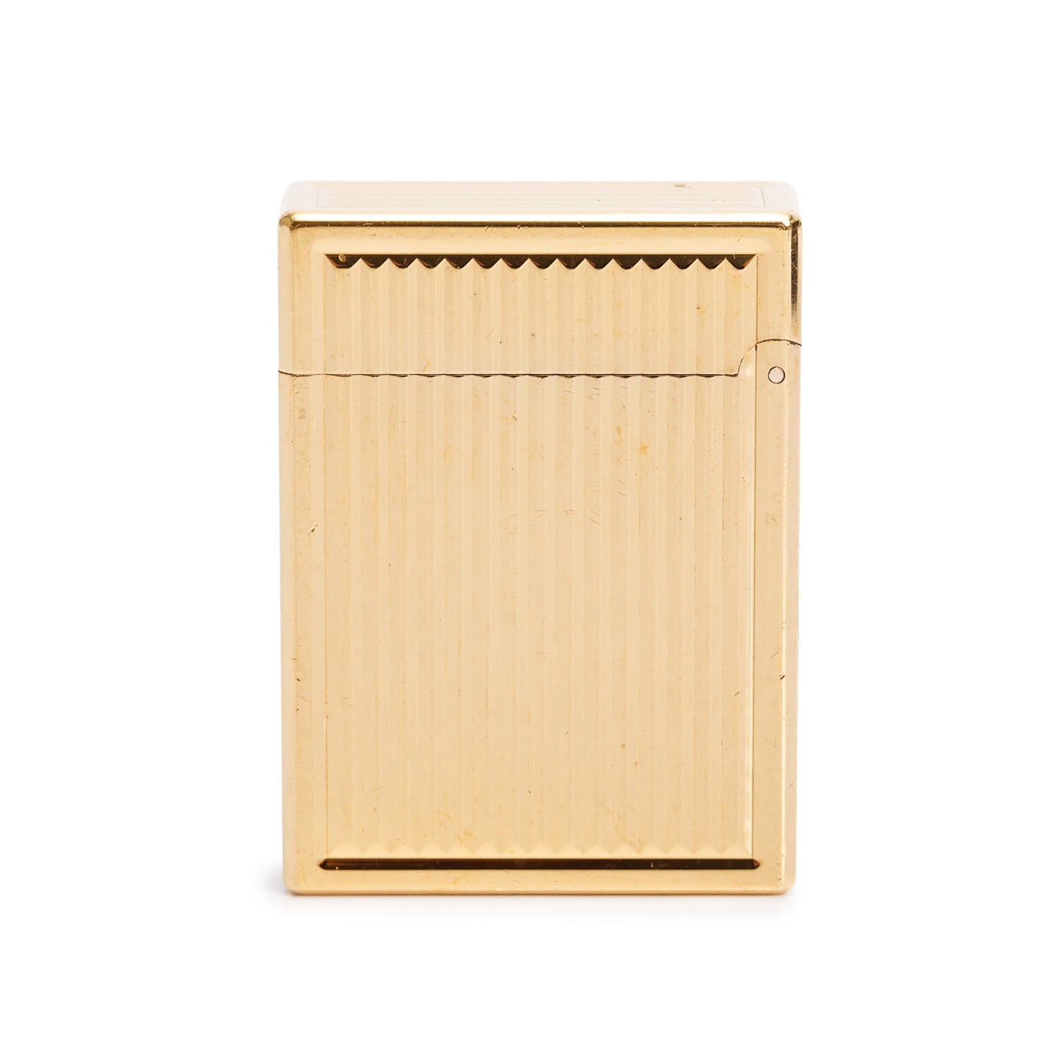 S.T. Dupont Gold-Plated Metal Guilloche Lighter