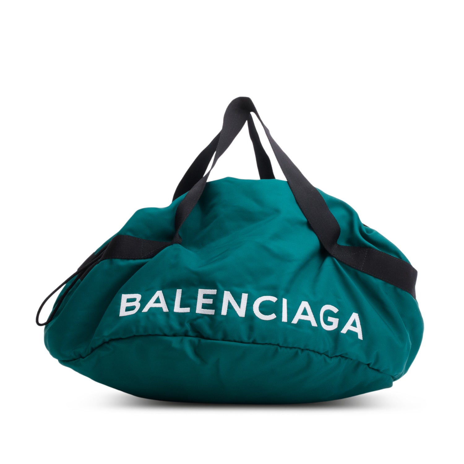 Balenciaga Green Nylon Wheel Duffle Bag