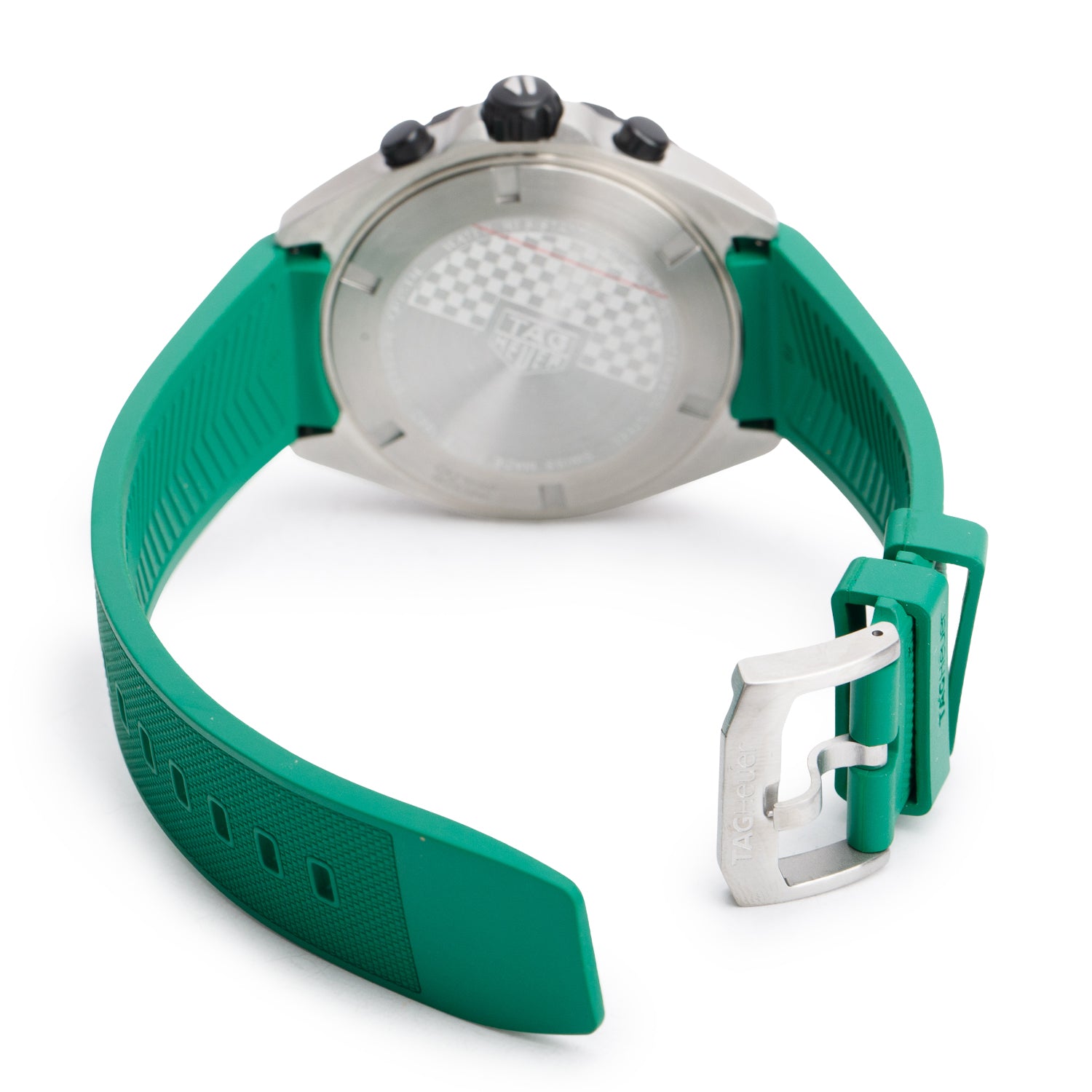 Tag Heuer Stainless Steel Formula 1 43 MM Chronograph Quartz Watch Green Dial CAZ101AP w/ Box & Papers
