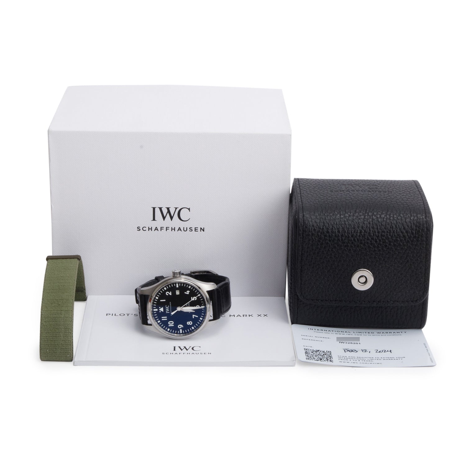 IWC 2024 Stainless Steel Classic Pilot Mark XX 40MM Automatic Watch Black Dial IW328201 w/ Box & Papers