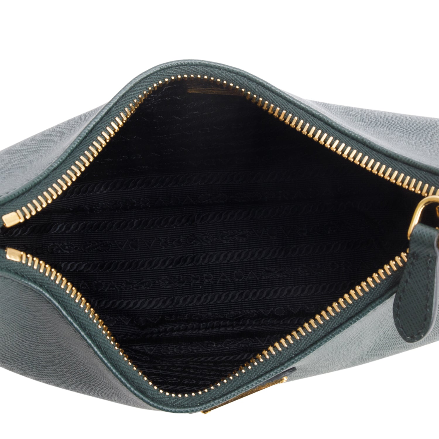 Prada 2020 Green Saffiano Lux Re-Edition 2005 Shoulder Bag w/ Straps & Authenticity Card