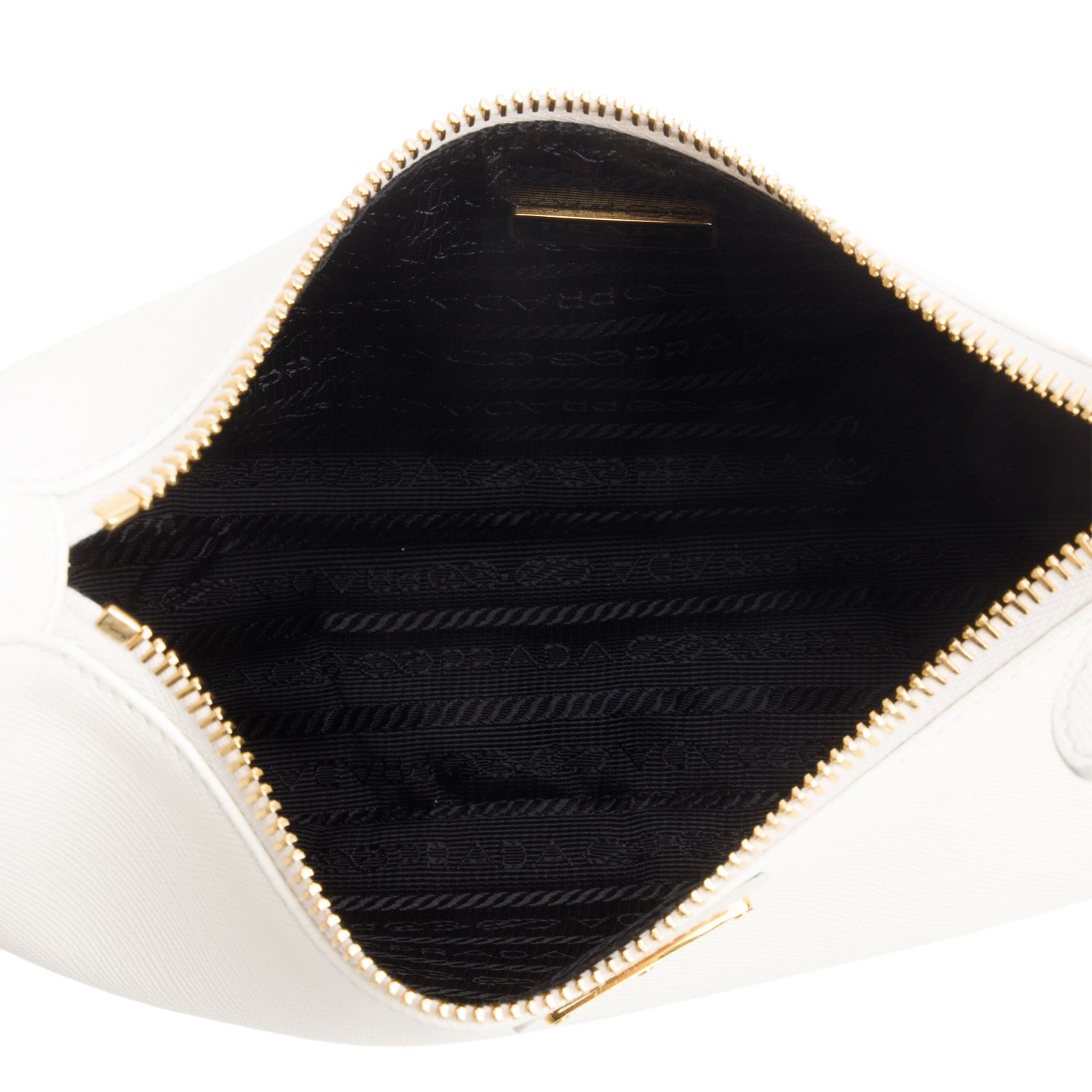 Prada White Saffiano Lux Re-Edition 2005 Shoulder Bag w/ Straps