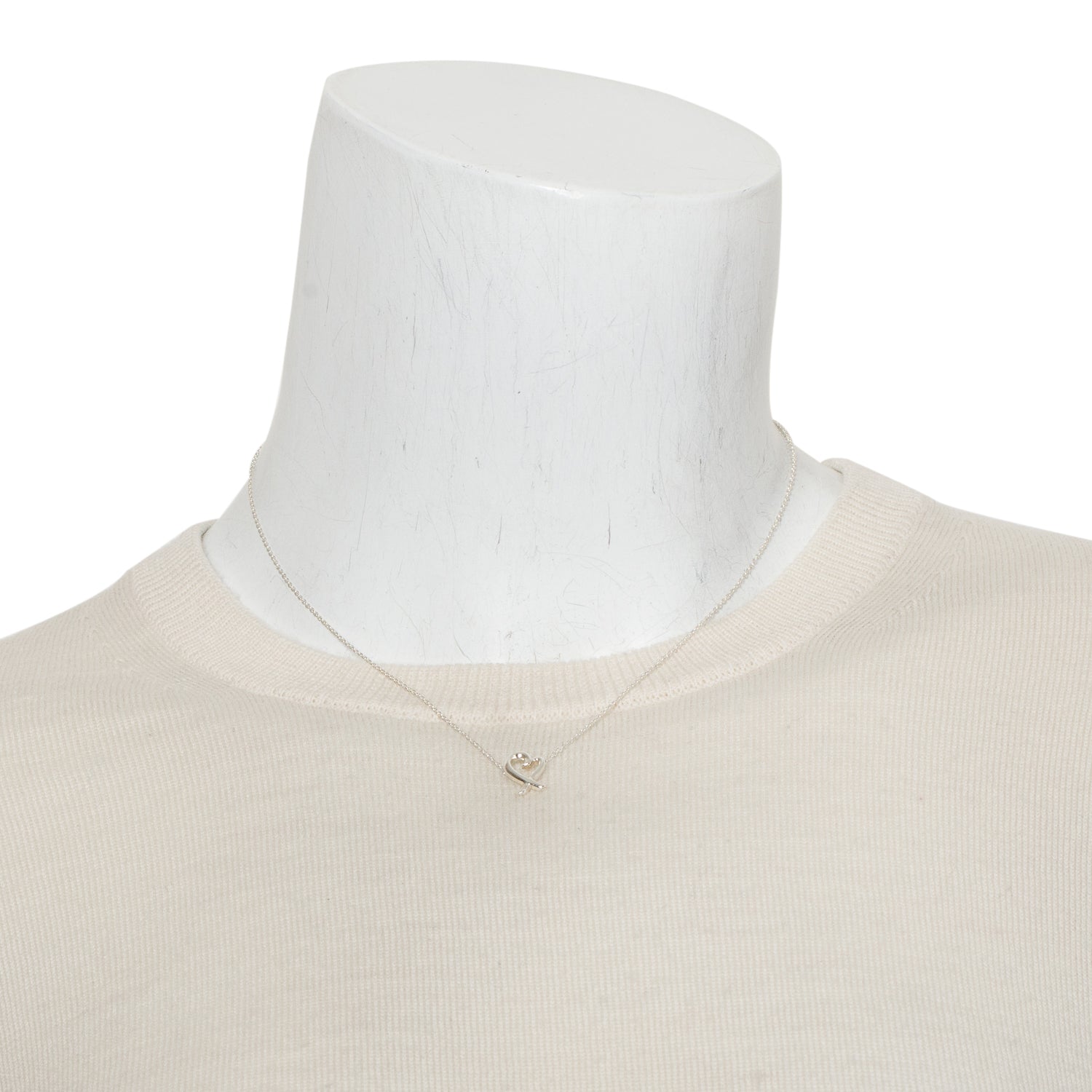 Tiffany & Co. Paloma Picasso Sterling Silver Mini Loving Heart Pendant Necklace