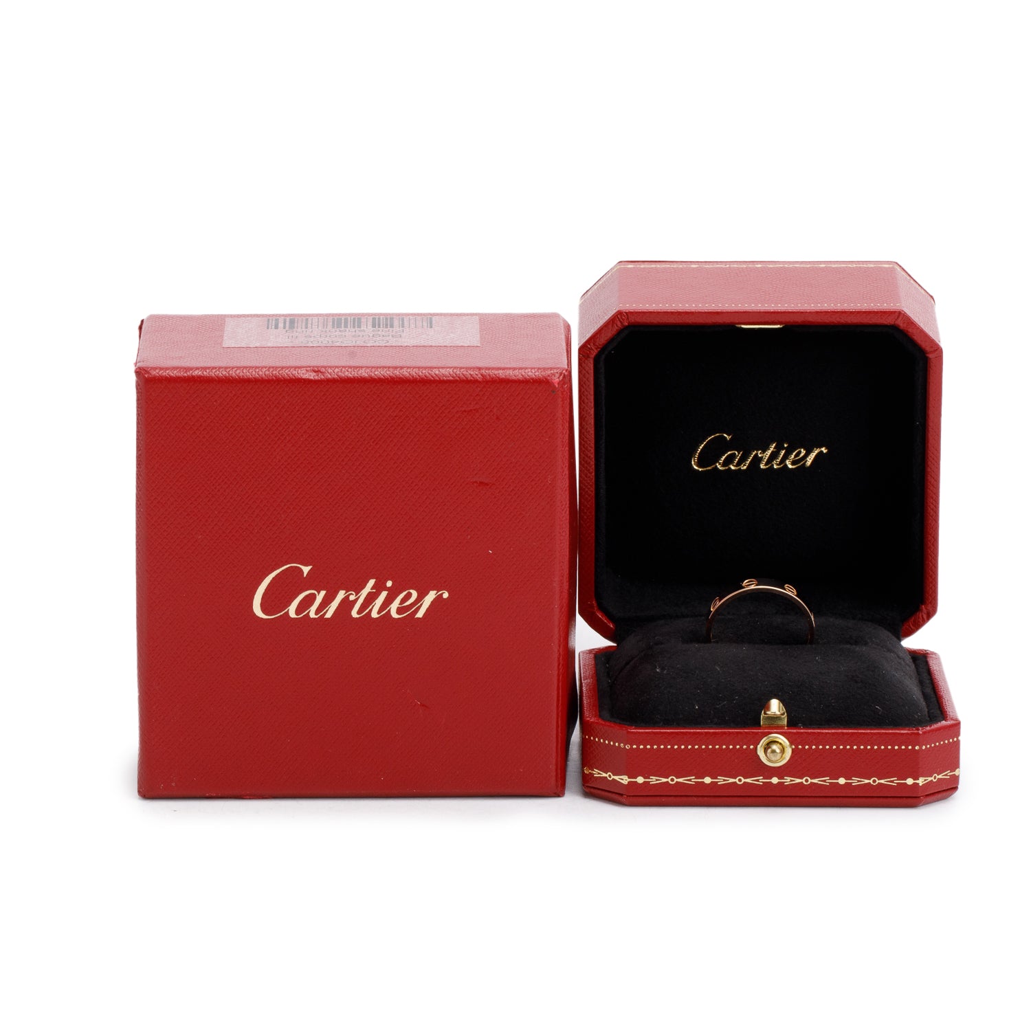 Cartier 18k Rose Gold 3.6 mm Love Wedding Band Ring, Size 62 10 w/ Box