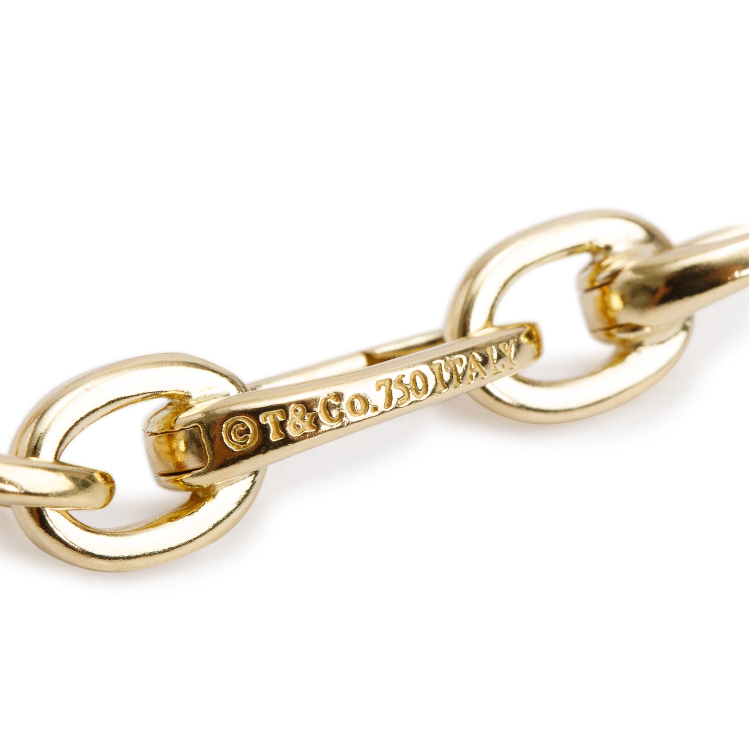 Tiffany & Co. 18k Yellow Gold Clasping Link Bracelet w/ Box