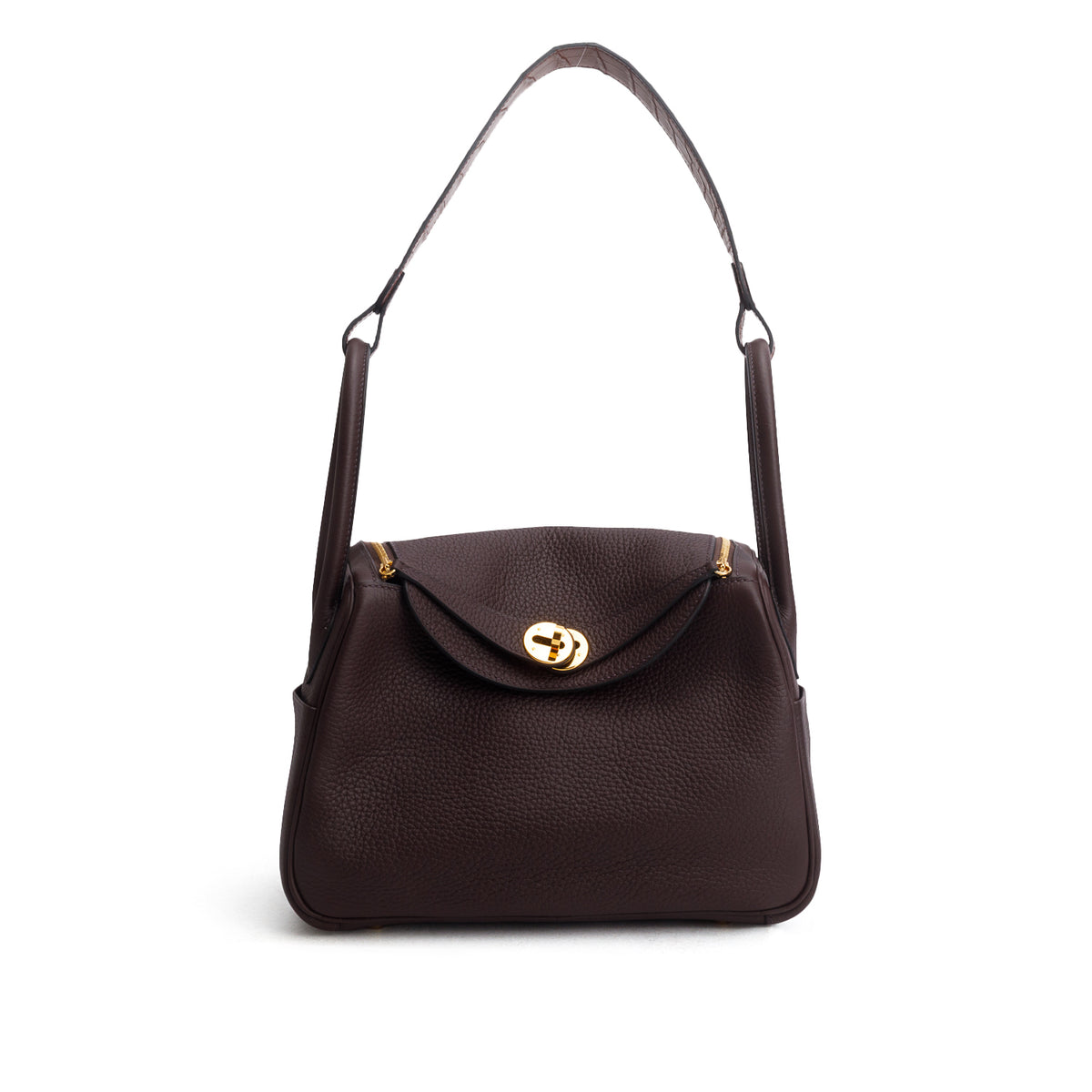 Hermes 2021 Rouge Sellier/Bourgogne Taurillon Clemence Crocodile