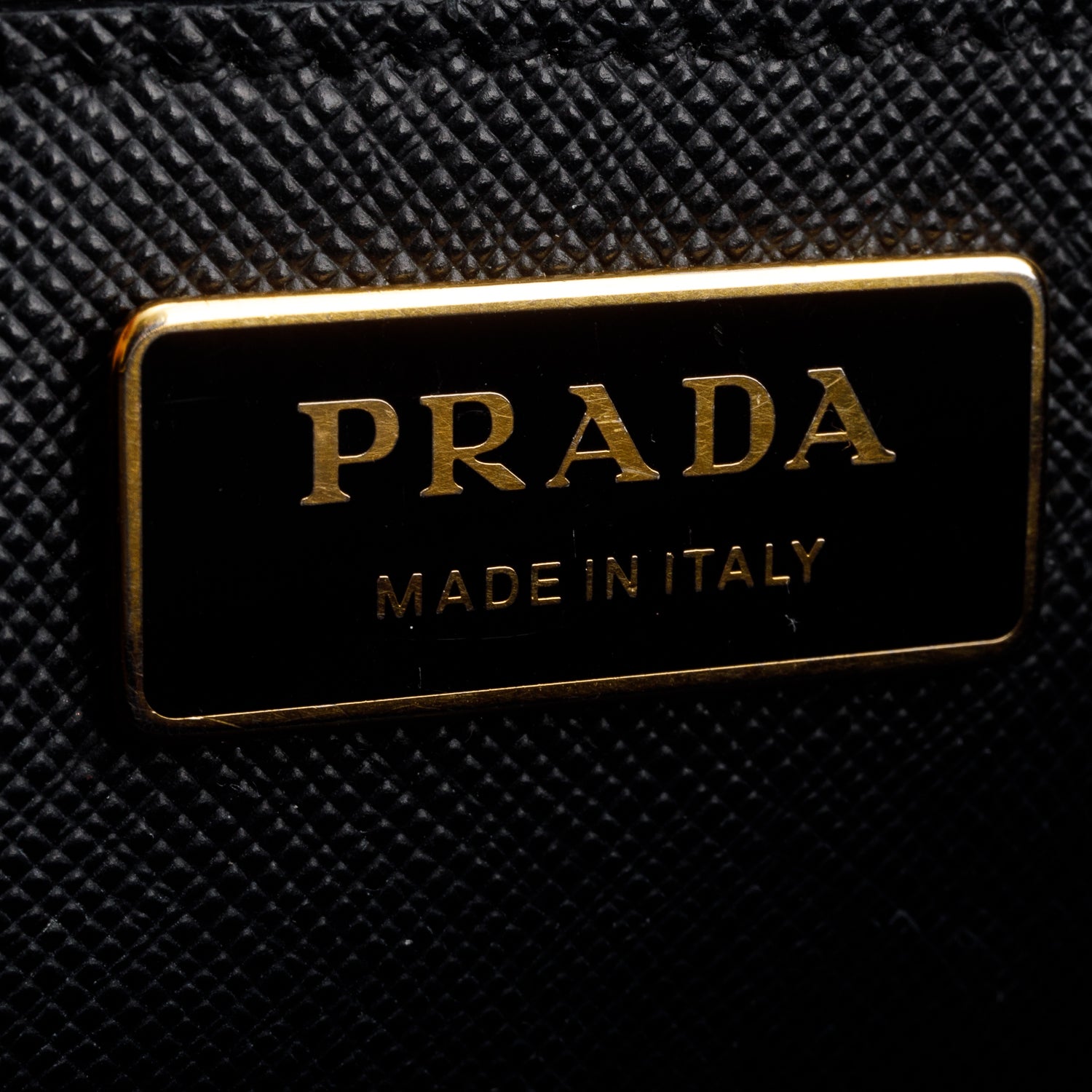 Prada Black Saffiano Lux Medium Double Zip Galleria Tote