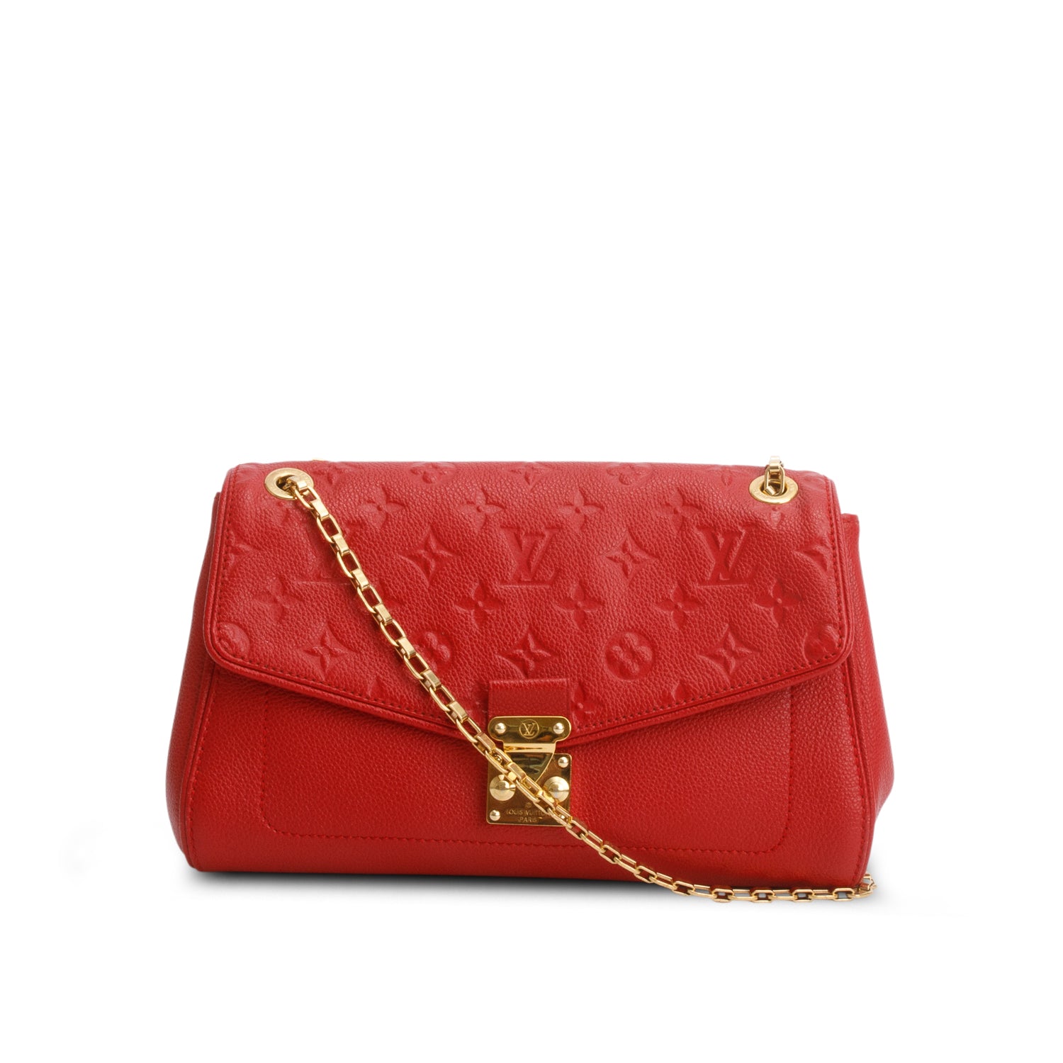 Louis Vuitton Red Monogram Empreinte Leather Saint Germain PM