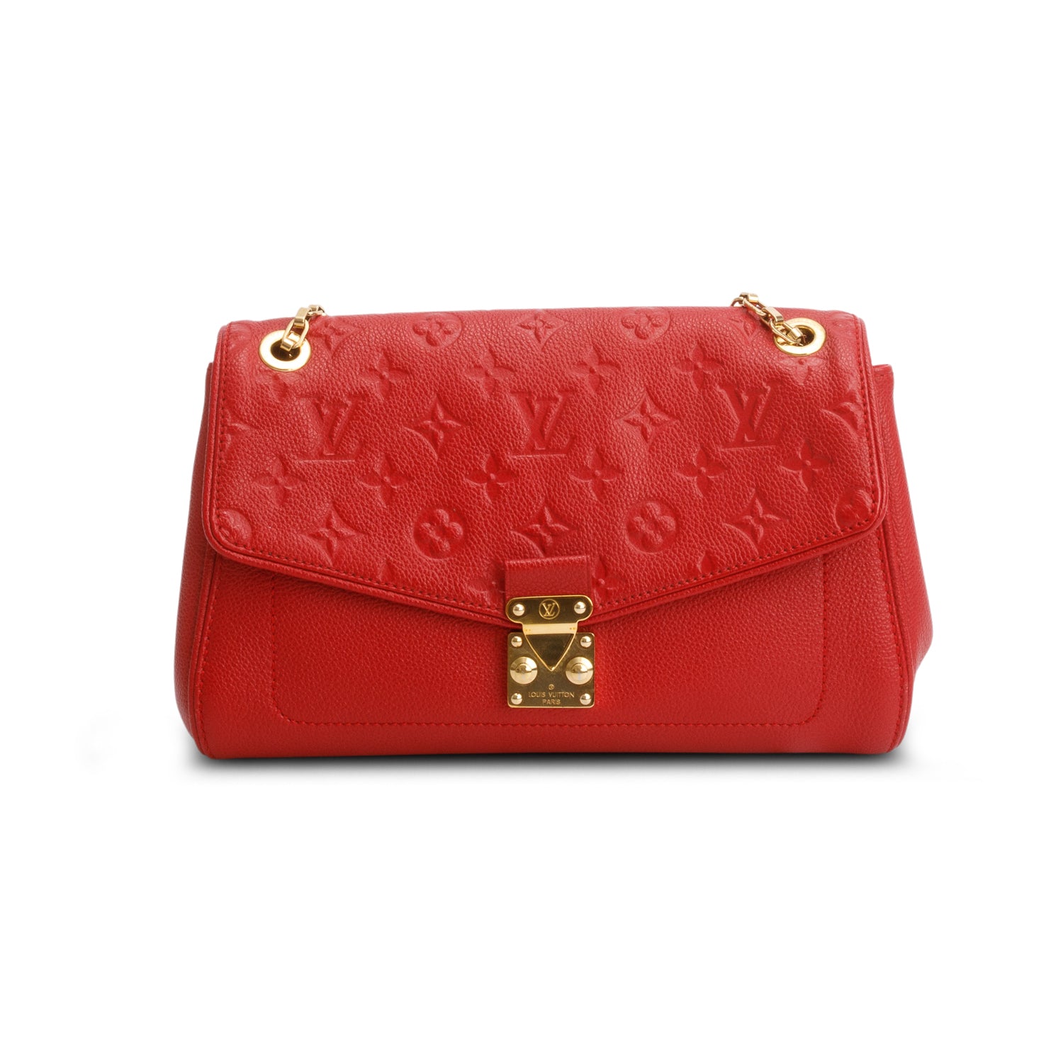 Louis Vuitton Red Monogram Empreinte Leather Saint Germain PM