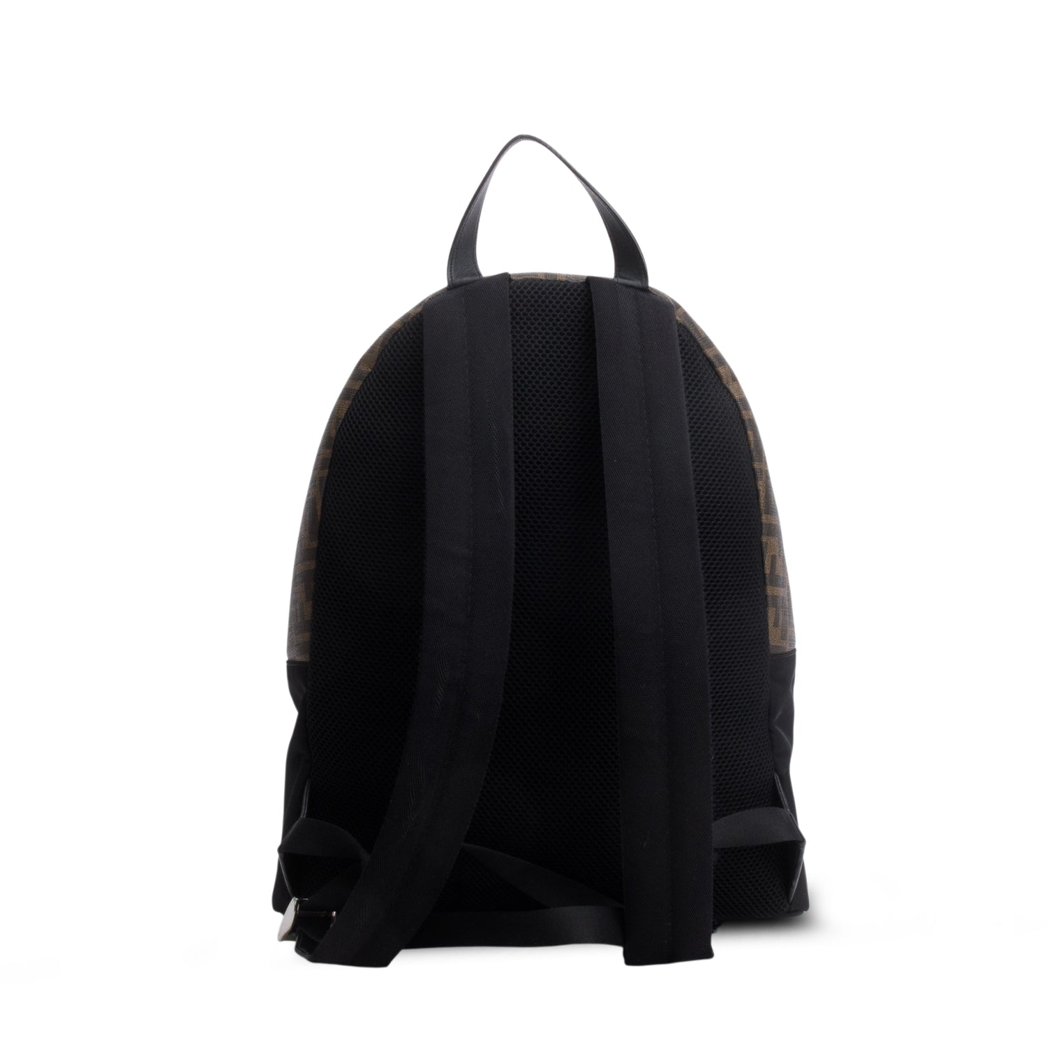 Fendi Black Nylon Zucca FF Canvas Backpack