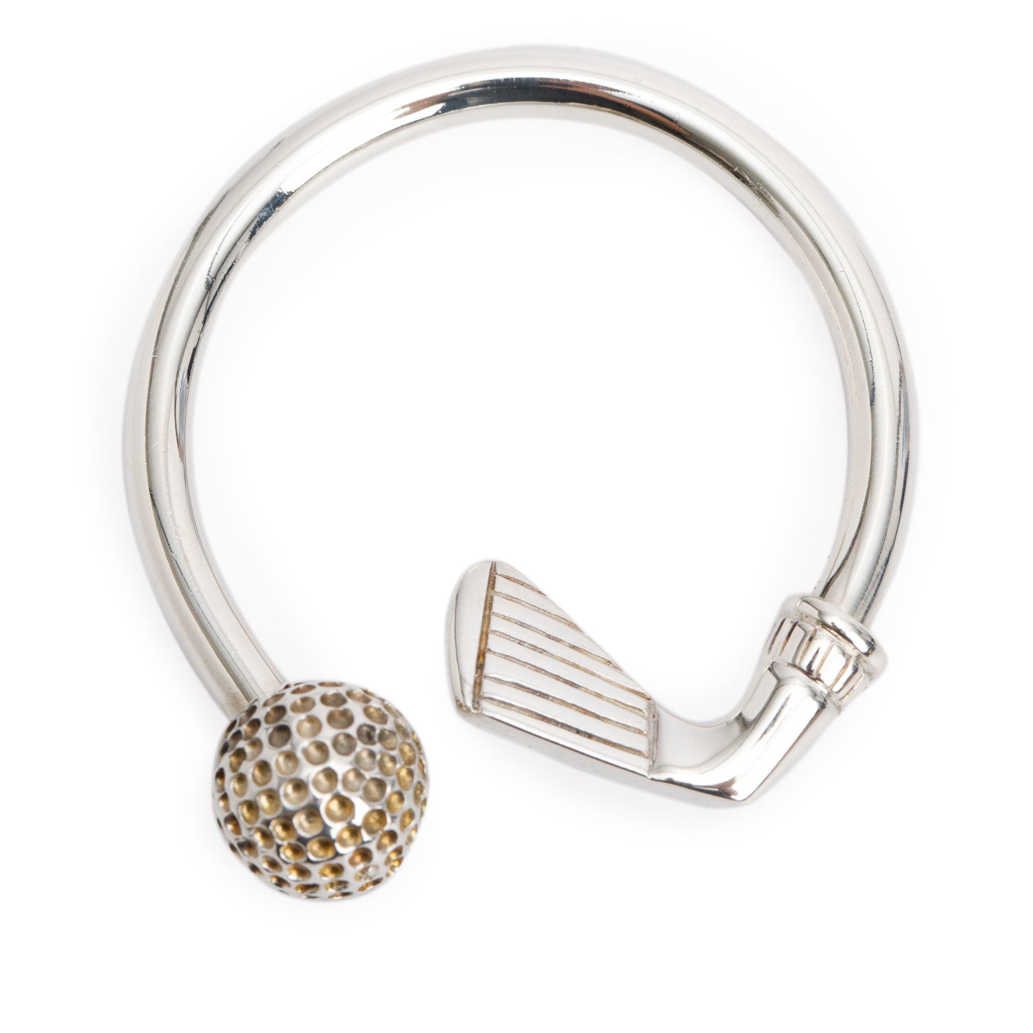Tiffany & Co. Sterling Silver Golf Ball Key Ring