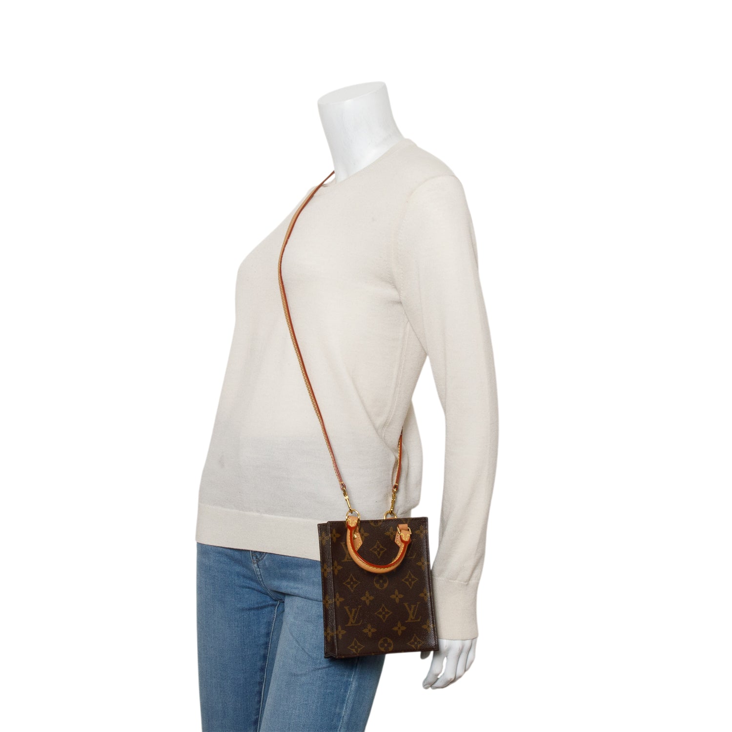 Louis Vuitton 2020 Monogram Petit Sac Plat w/ Strap