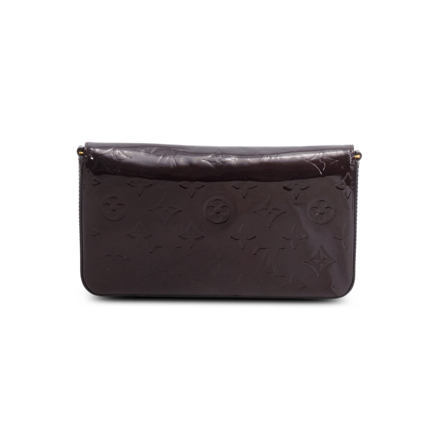 Louis Vuitton Amarante Vernis Pochette Felicie Chain Wallet