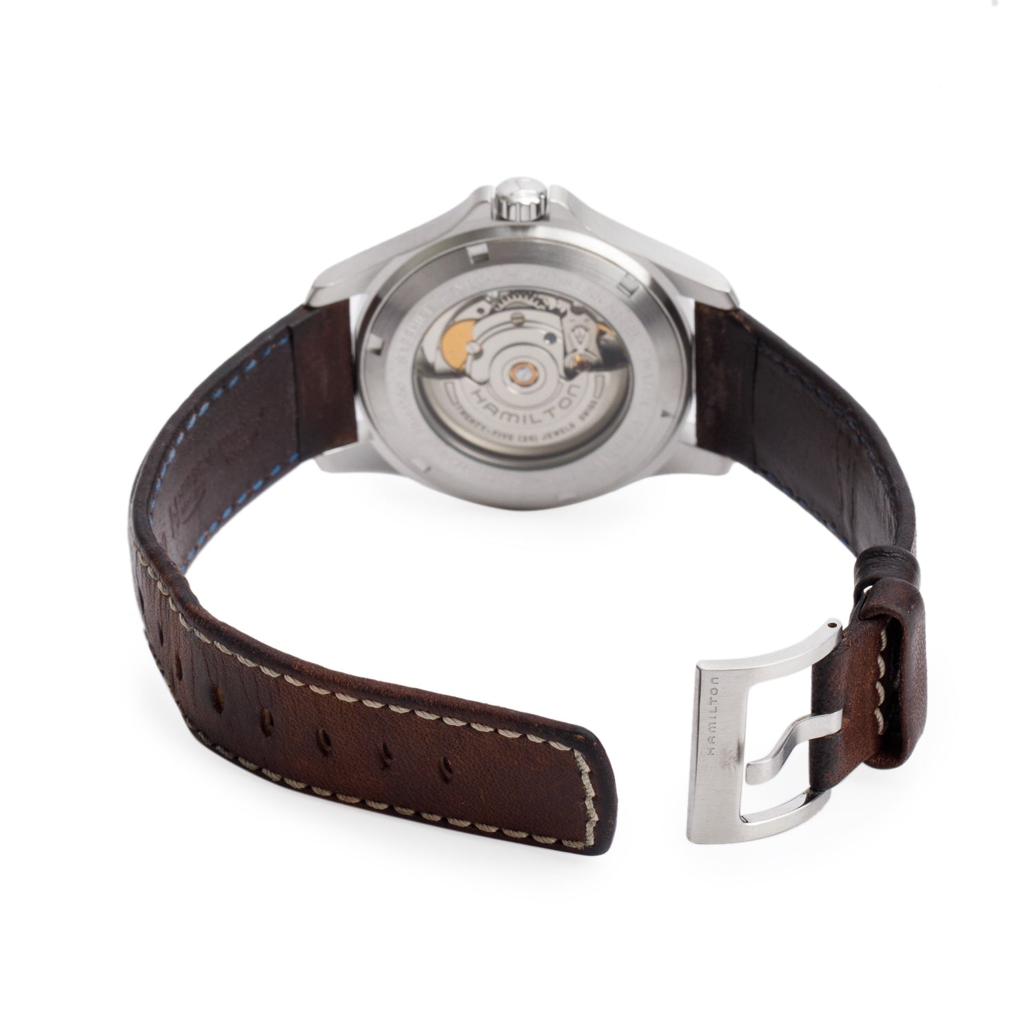 Hamilton Stainless Steel Khaki Field King 40 MM Automatic Watch Beige Dial H644550