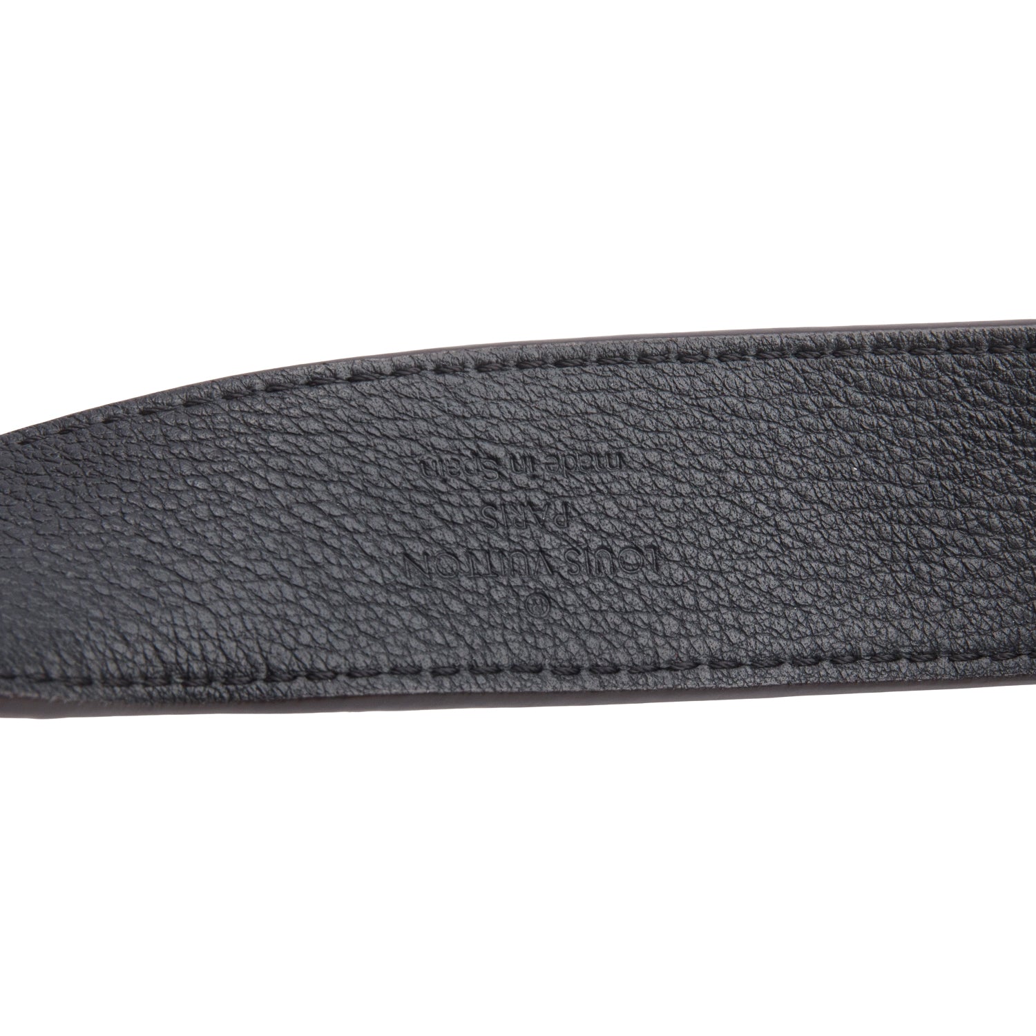 Louis Vuitton Brown Suede Monogram LV Intials Belt 90 36