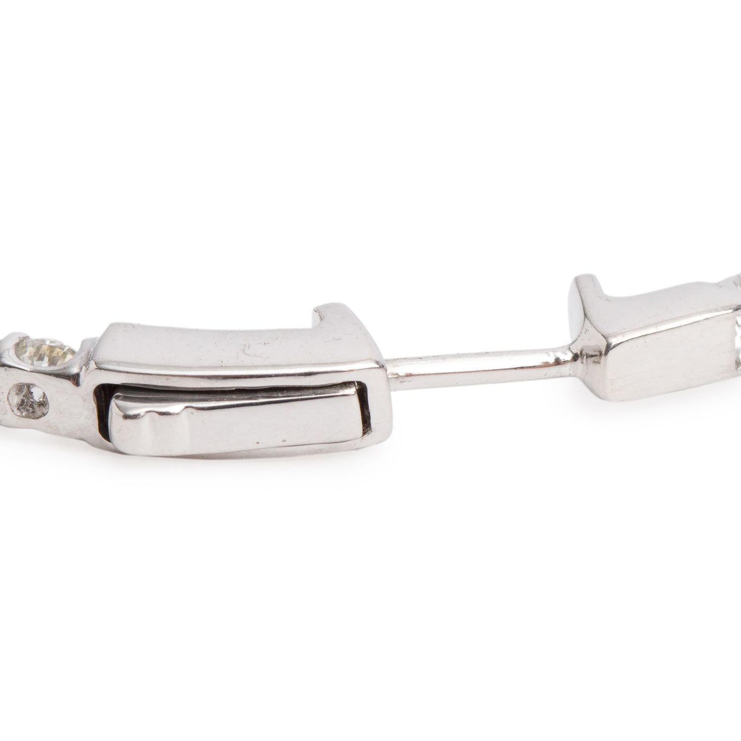 14k White Gold 5.76 tcw. Diamond Inside-Out Hoop Earrings