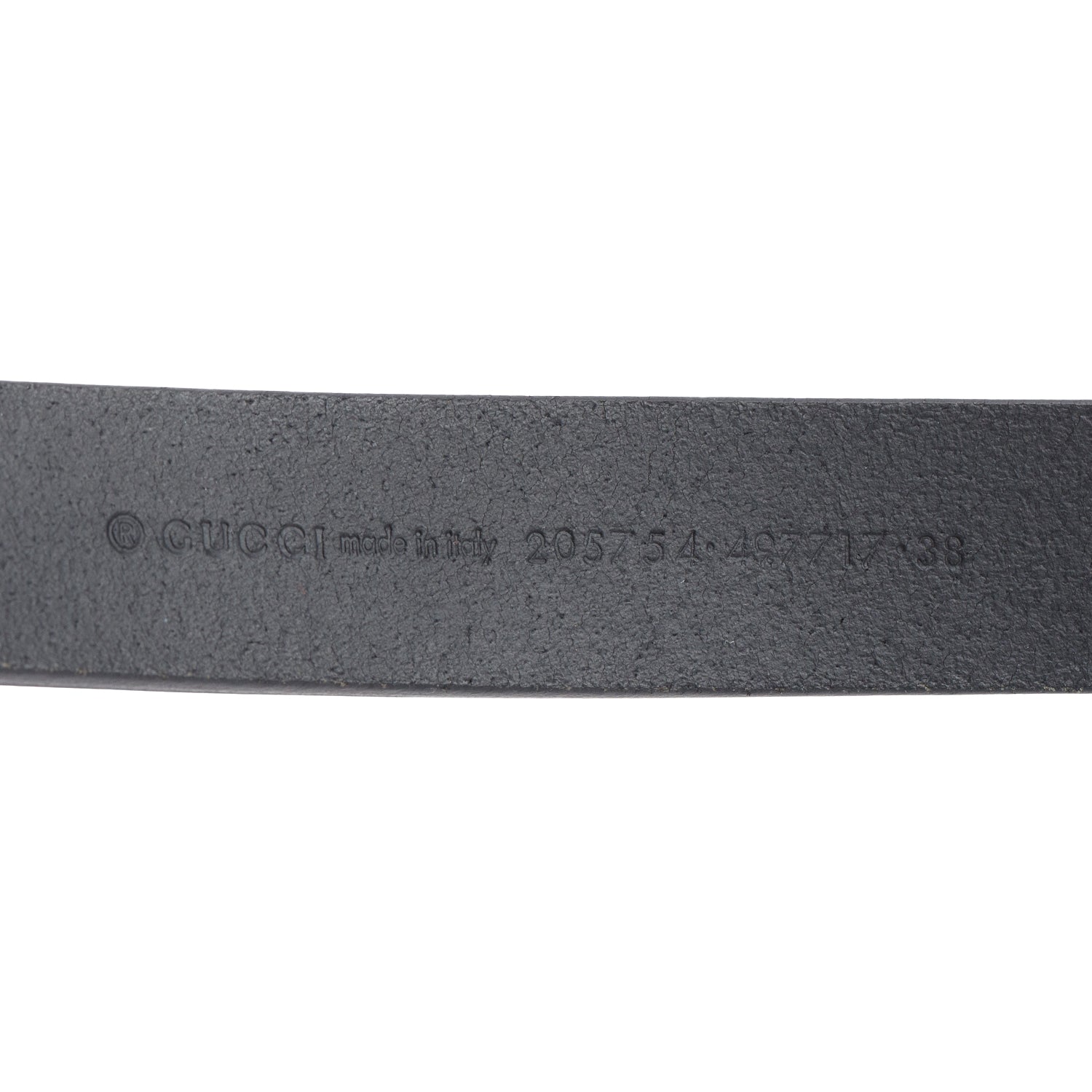 Gucci Black Calfskin Hysteria Accent Thin Belt 95 38