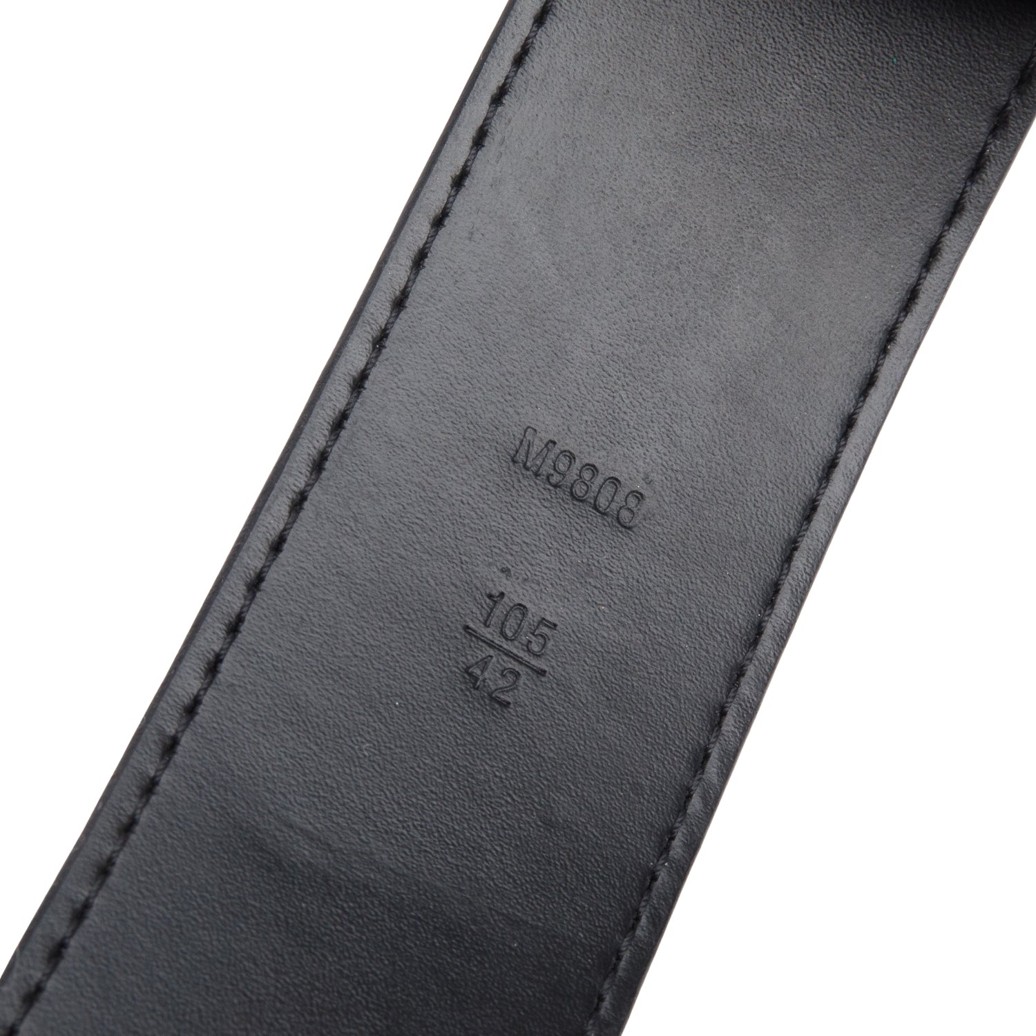 Louis Vuitton Damier Graphite Canvas LV Initials 40 MM Belt 105 42