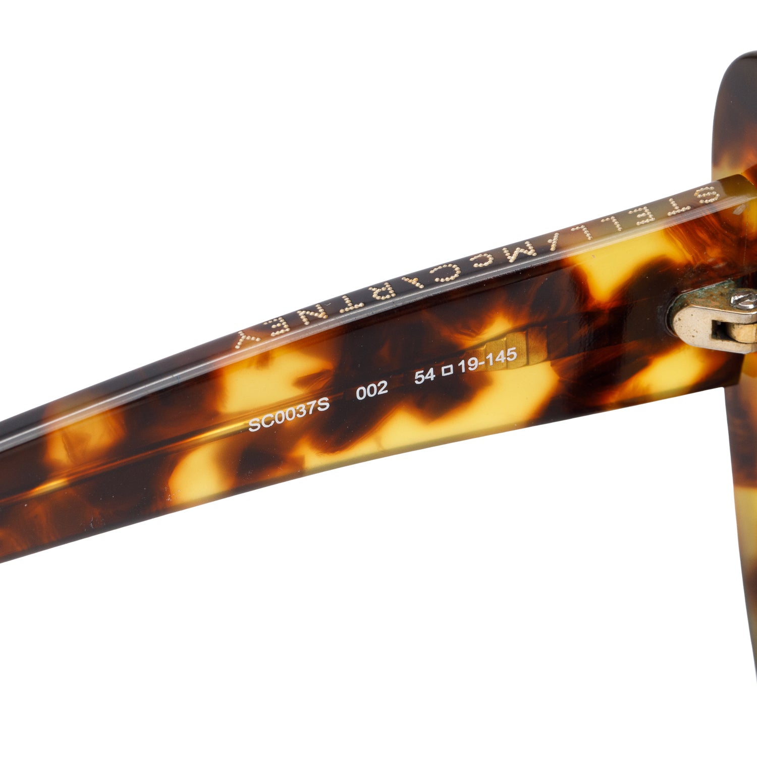 Stella McCartney SC0037S Havana Acetate Cat Eye Sunglasses