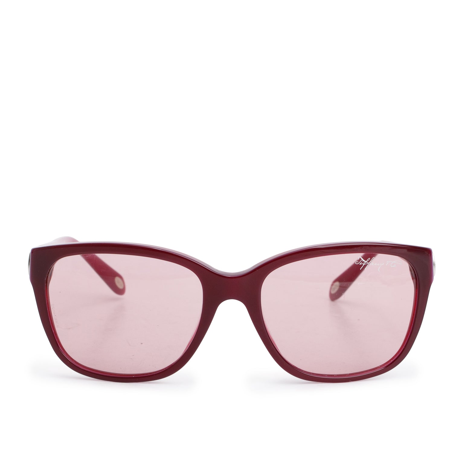 Tiffany & Co. TF4083 Purple Acetate Square Sunglasses w/ Pouch