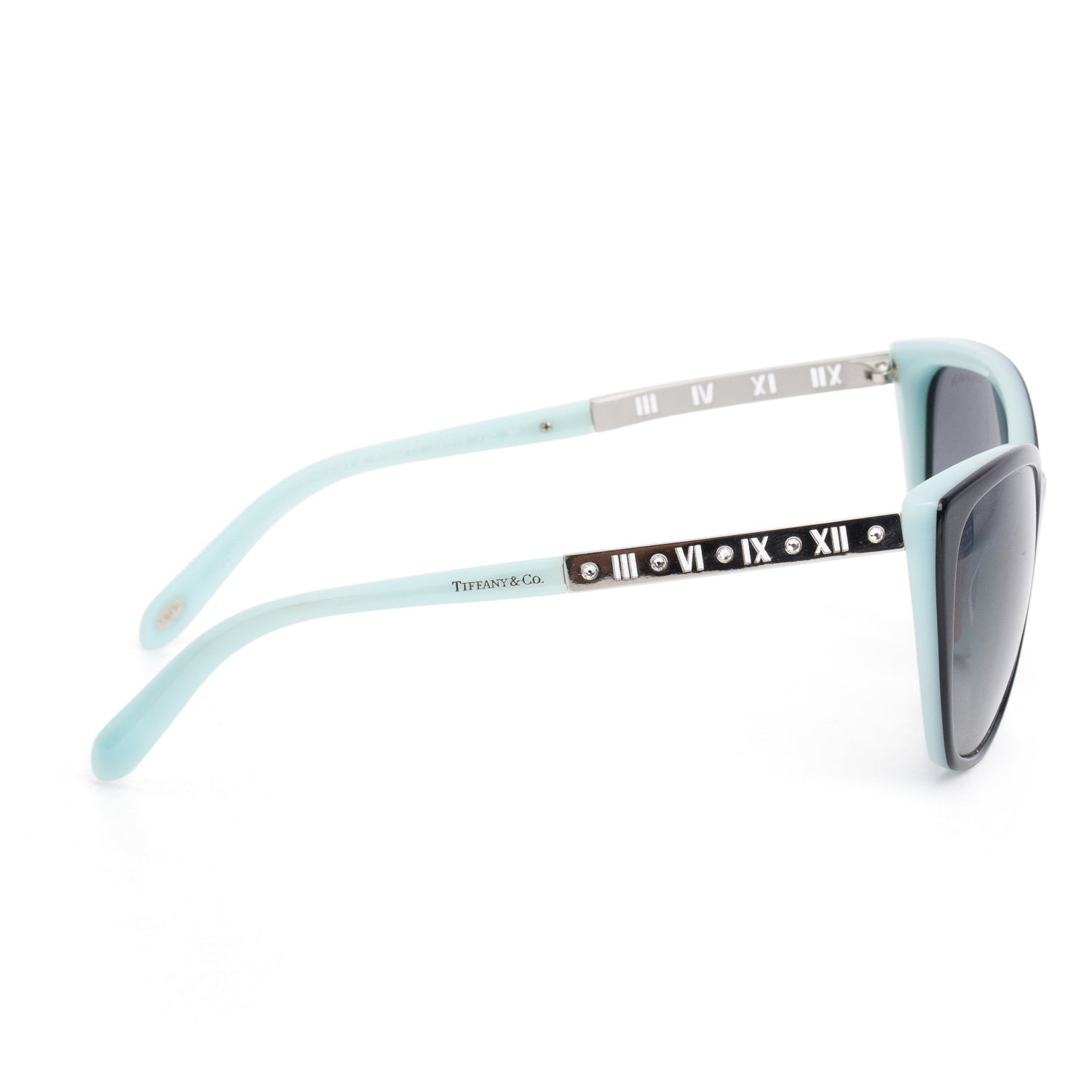 Tiffany & Co. TF4094-B Black/Blue Atlas Cat Eye Sunglasses w/ Box & Case