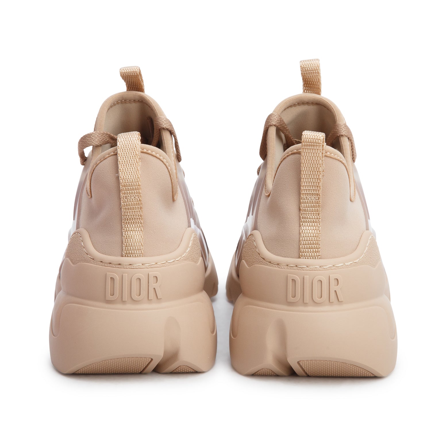 Christian Dior Pink Neoprene Rubber D-Connect Sneakers, Women's Size 35 w/ Box