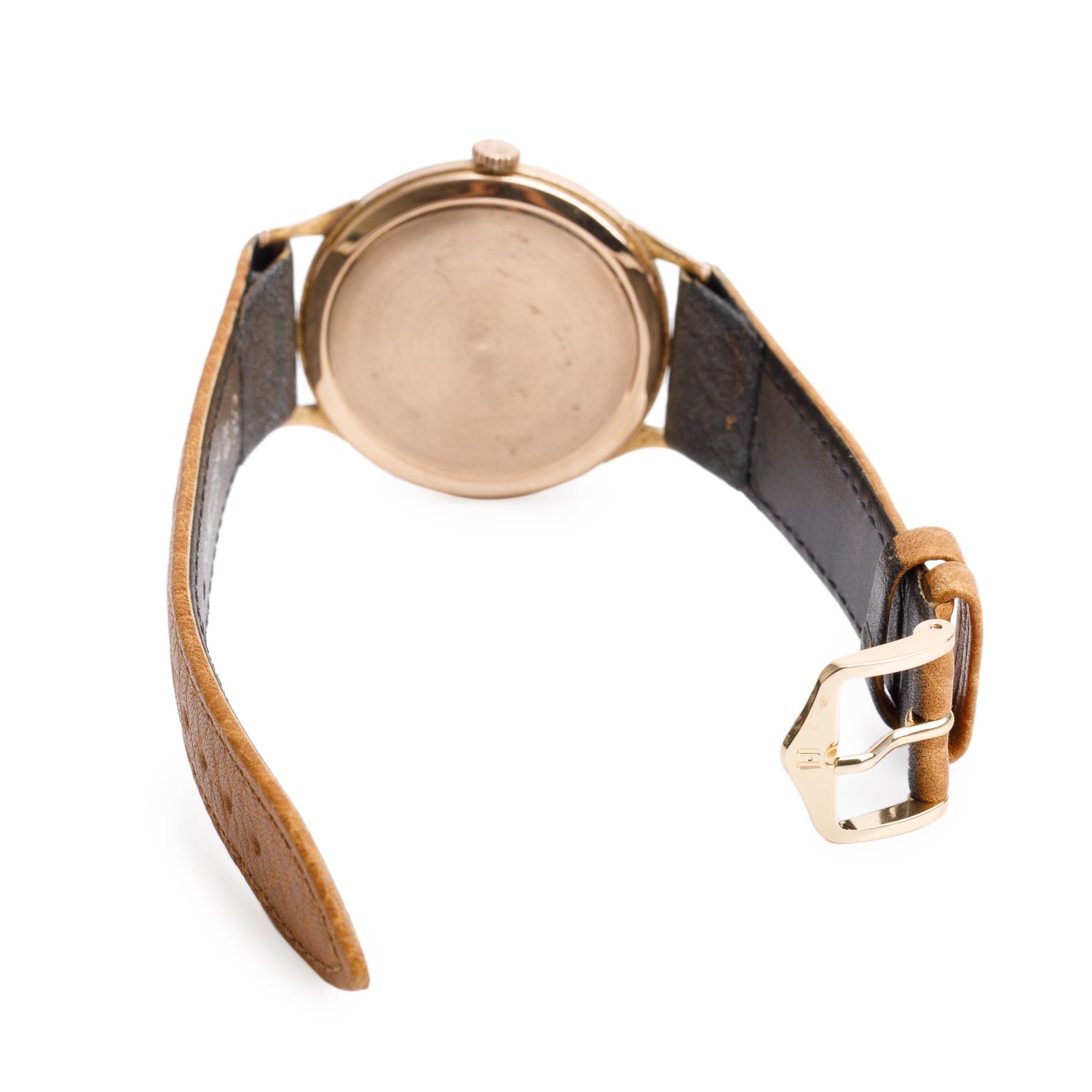Omega Vintage 18k Rose Gold 37 MM Manual Watch