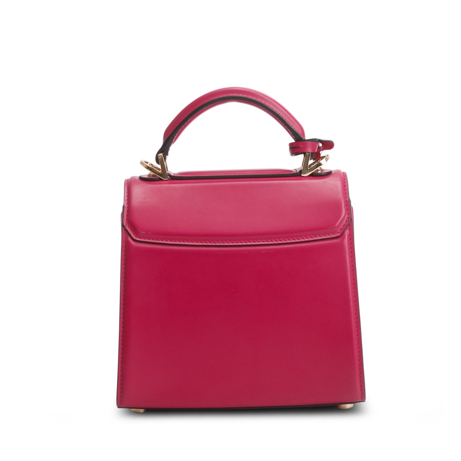 Ferragamo Pink Box Leather Mini Boxyz w/ Box & Strap