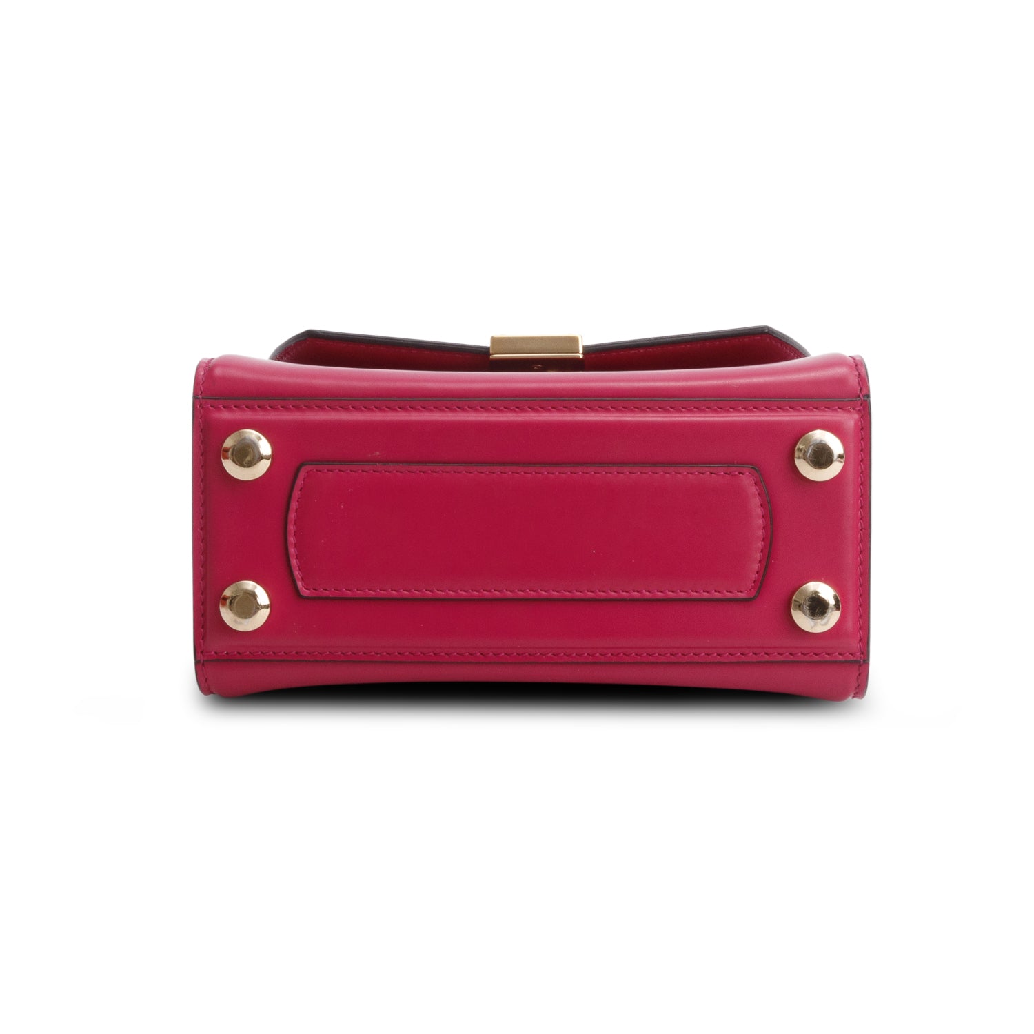 Ferragamo Pink Box Leather Mini Boxyz w/ Box & Strap
