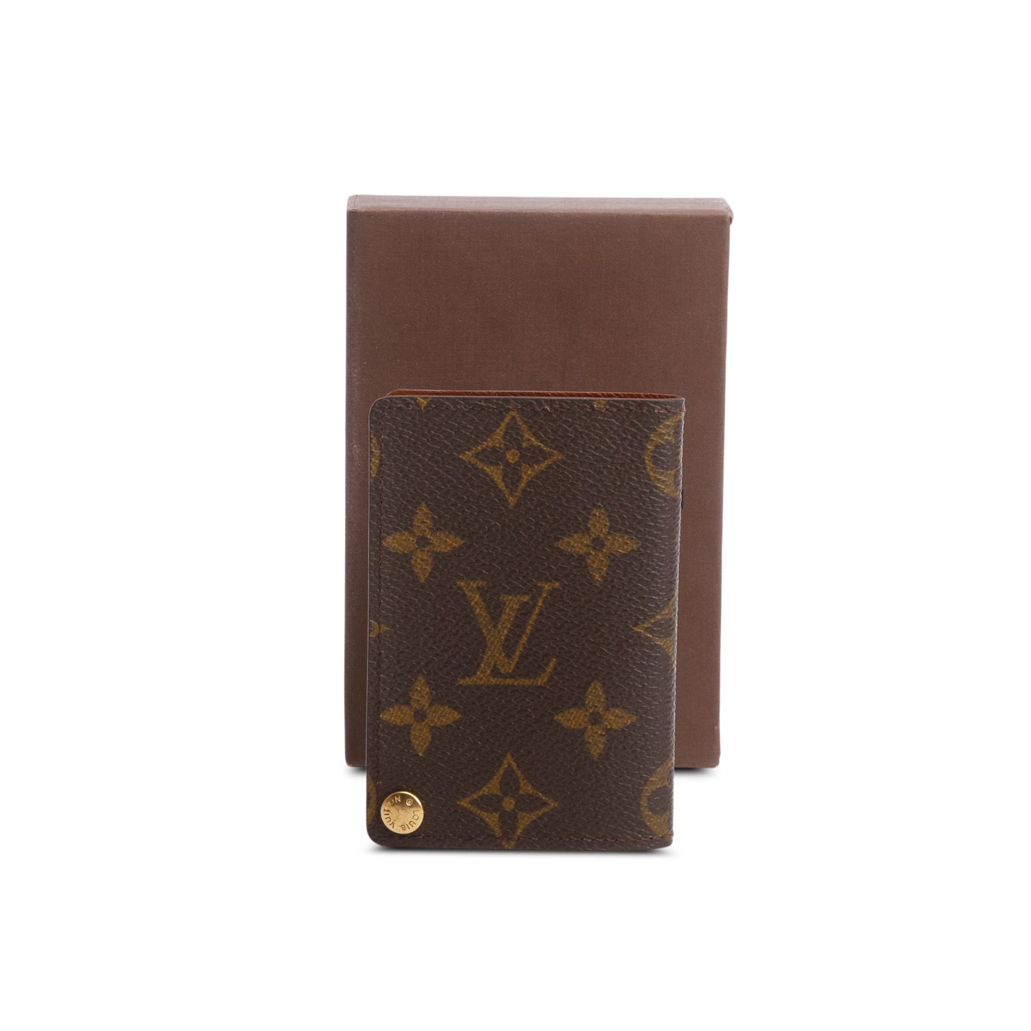 Louis Vuitton Vintage Monogram Portes-Cartes Credit Pression w/ Box