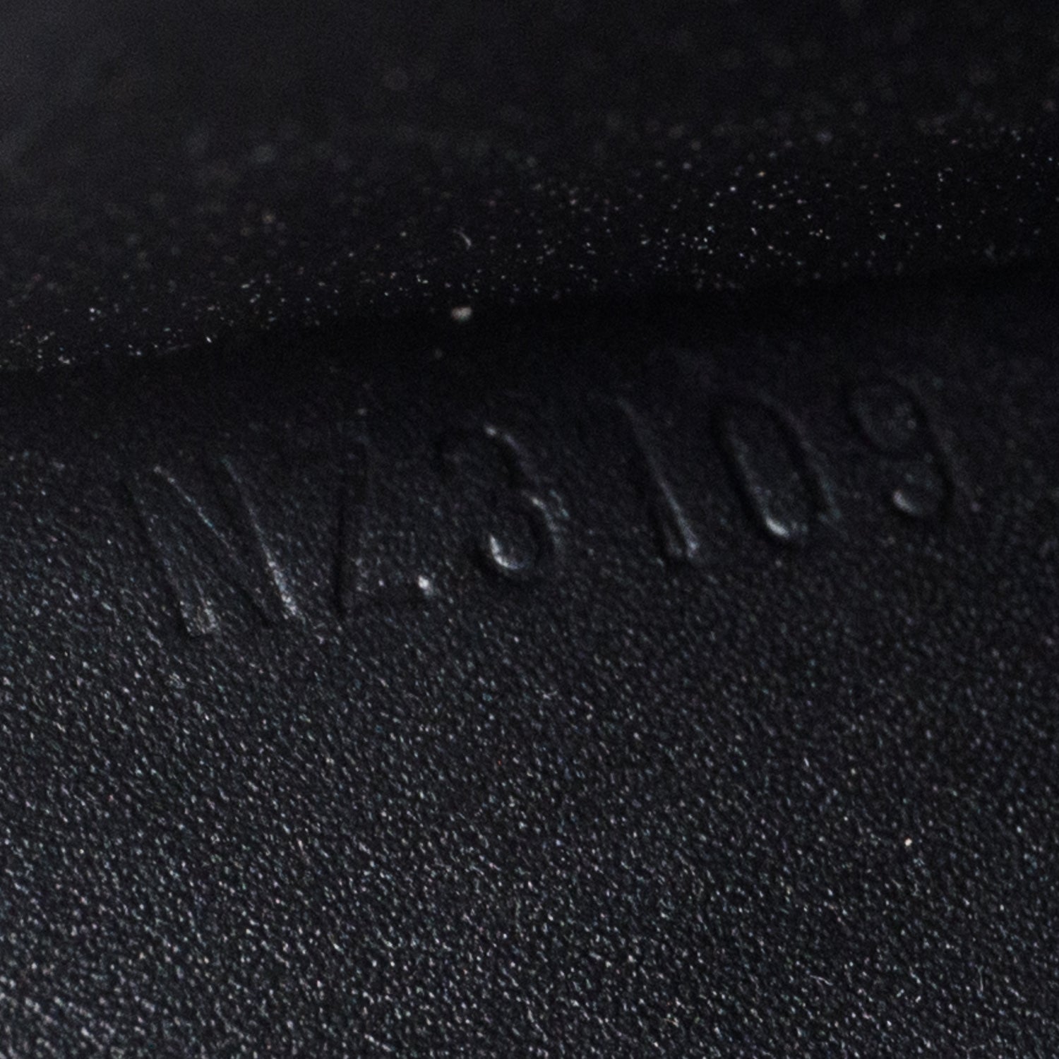 Louis Vuitton Black Patent Calfskin Monogram Cherrywood Wallet w/ Receipt