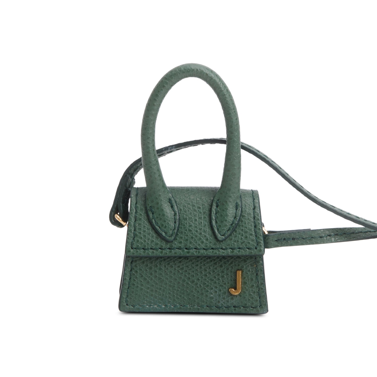 Jacquemus Green Grained Calfksin Le Chiquito Mini Bag Charm