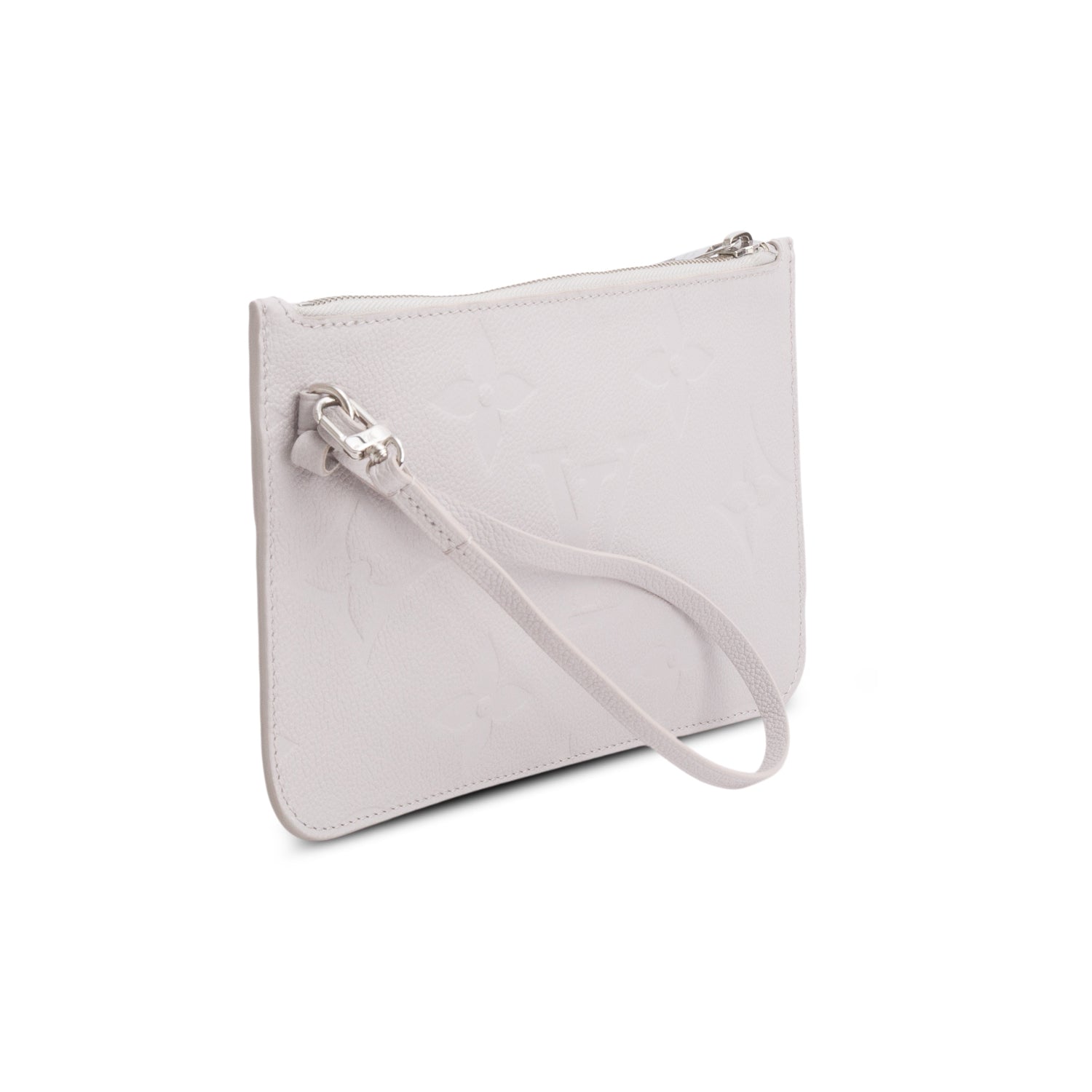 Louis Vuitton Grey Empreinte Monogram Giant Neverfull MM Pochette