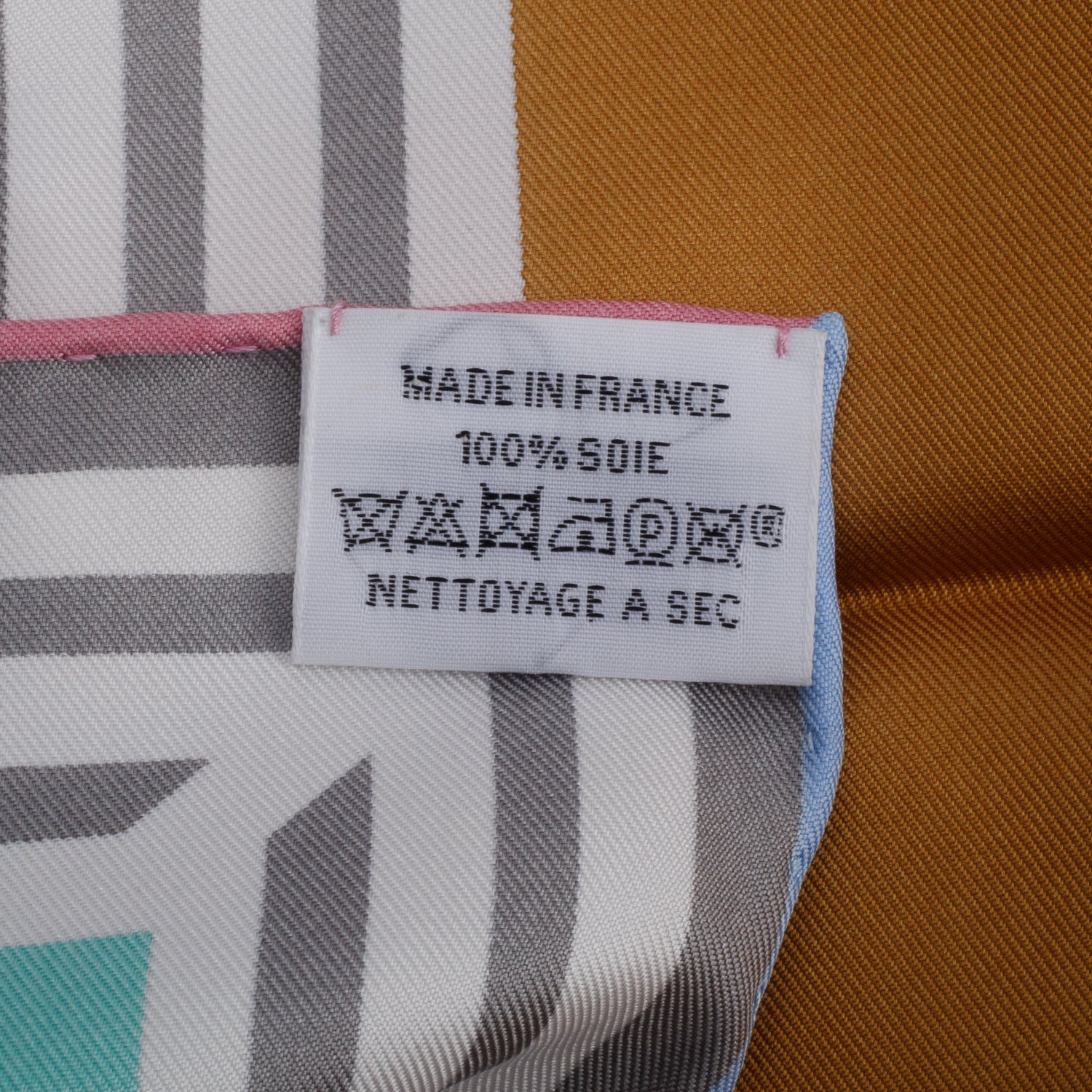 Hermes Multicolor 'Course Cinetique' Silk Scarf 90 w/ Box